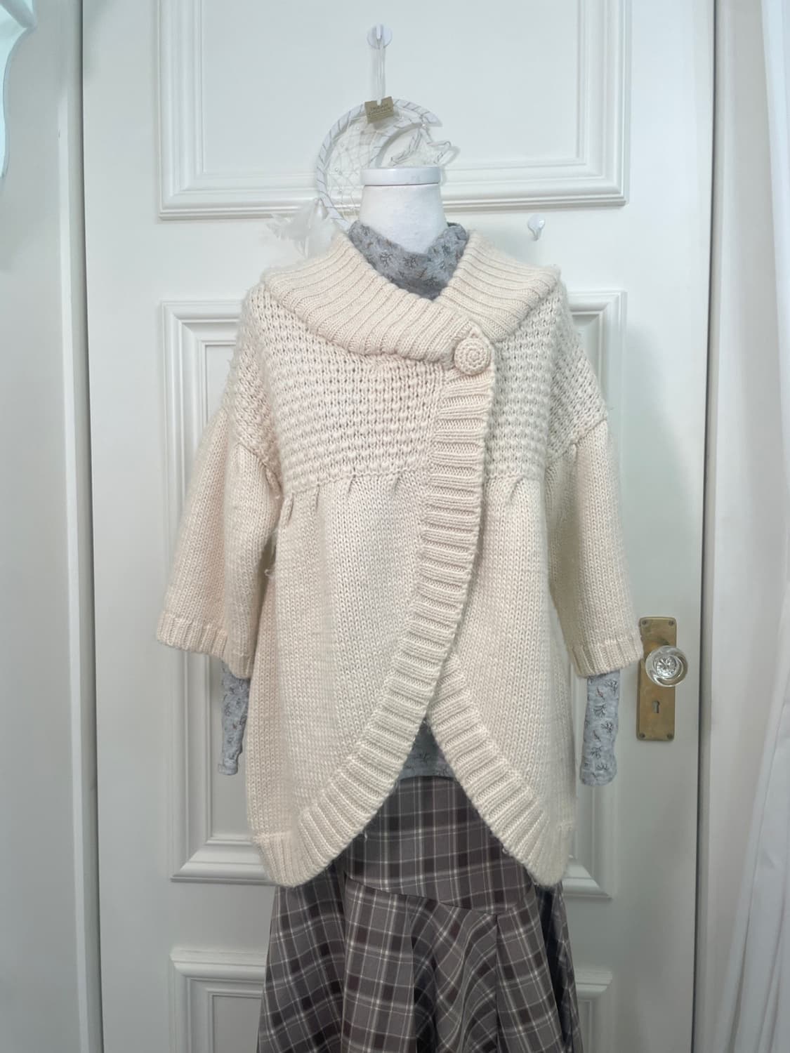 ivory one-button pleats point lovely car 상품이미지1