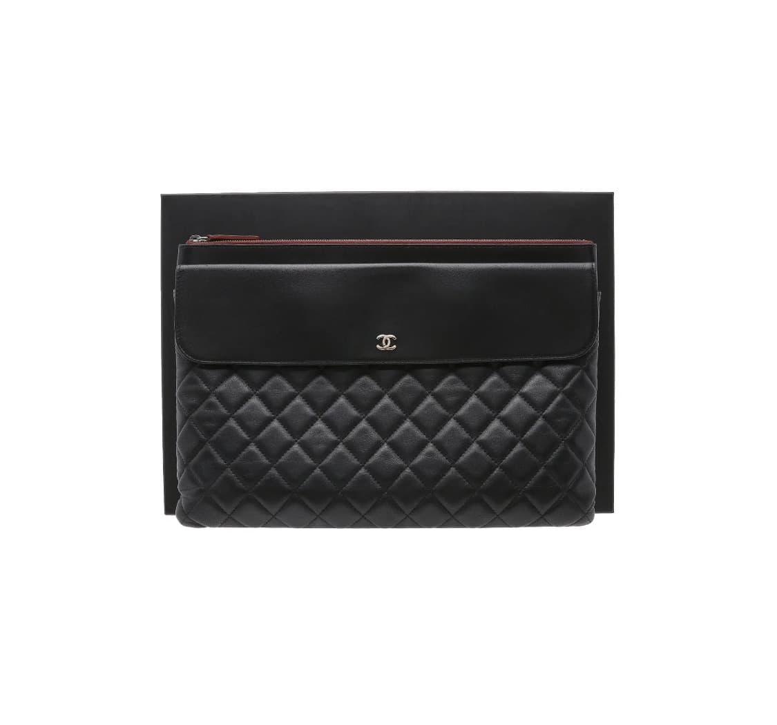 [S급] 샤넬 램스킨 플랩 클러치백 판매합니다!!! 상품이미지1