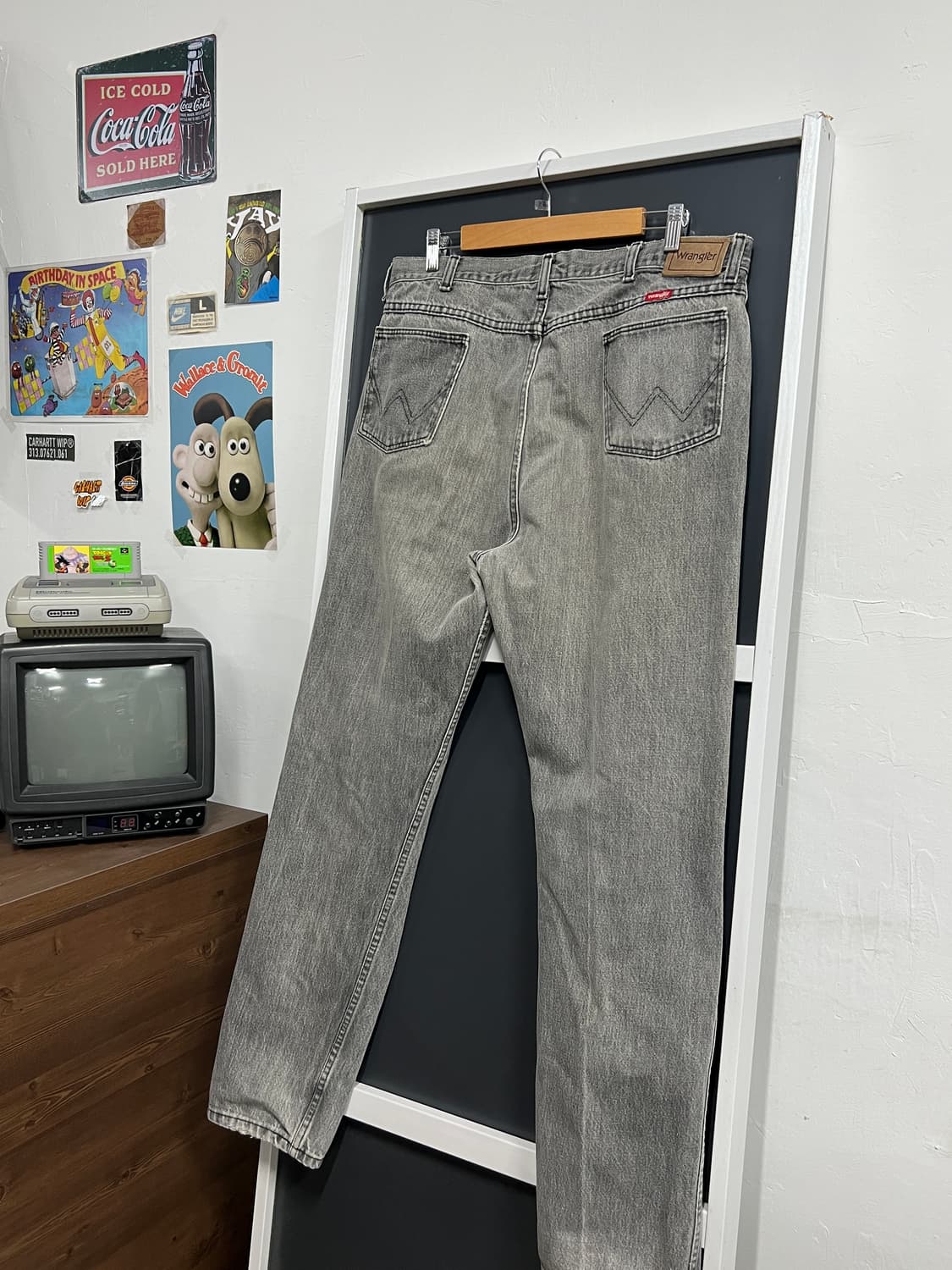 Wrangier 랭글러 레귤러핏 워시드 데님 팬츠 상품이미지1