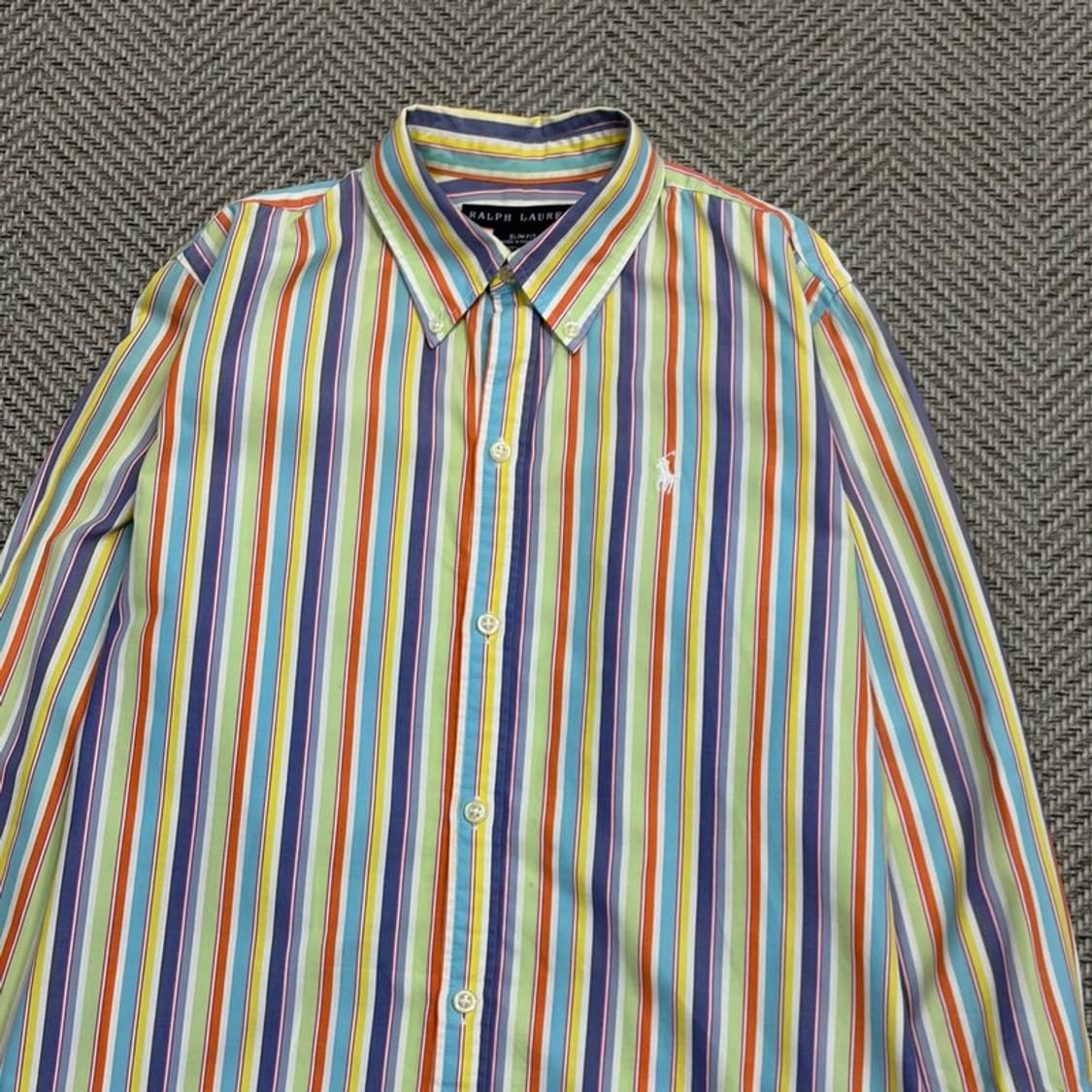랄프로렌 레인보우 스트라이프 셔츠 v1674 상품이미지3