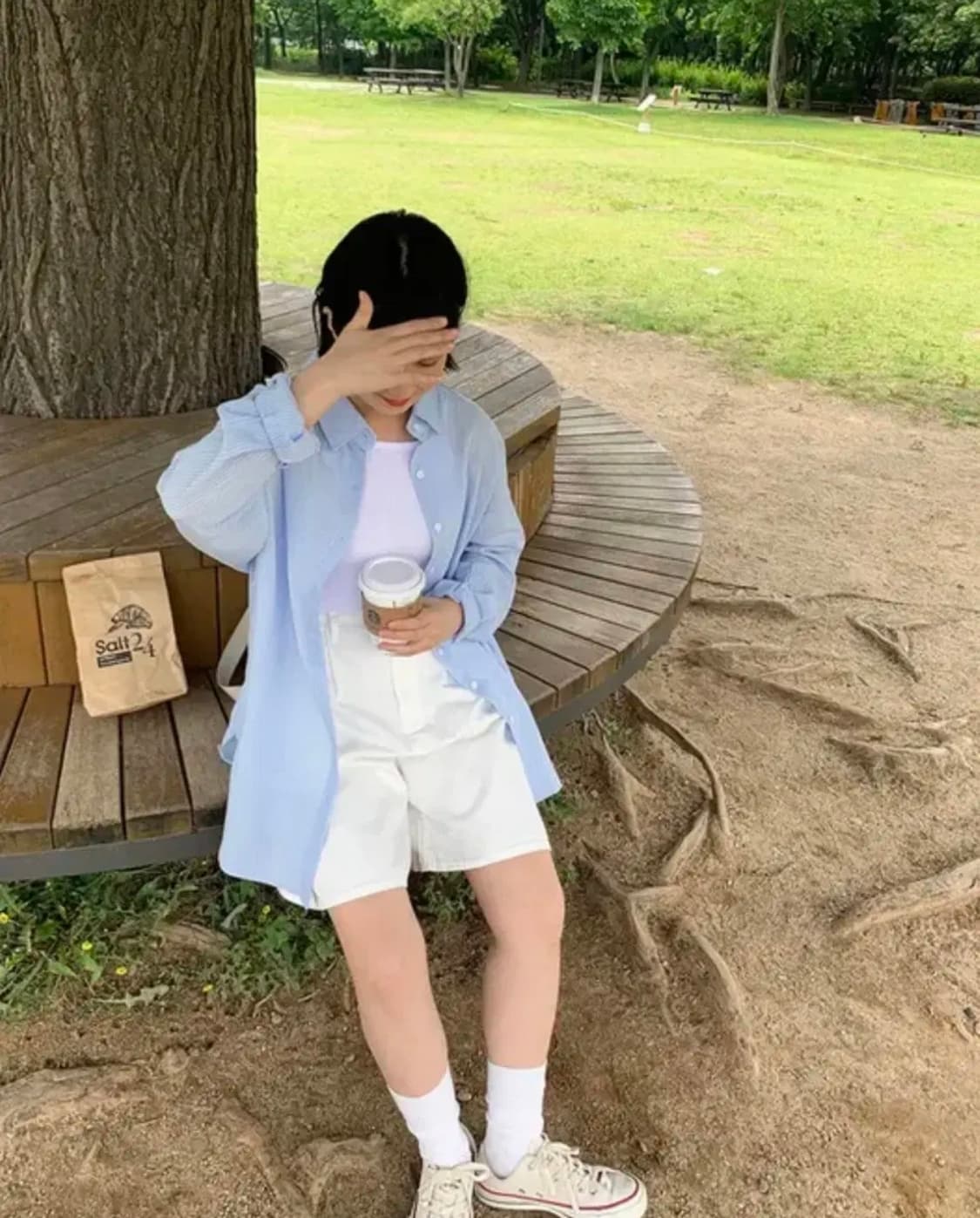 baon 바온 로블리 스트라이프 셔츠 상품이미지3