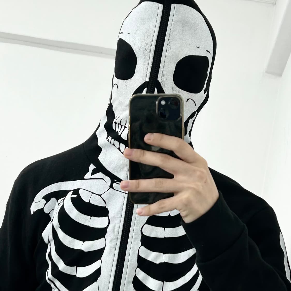 스켈레톤 본 후드집업 상품이미지5