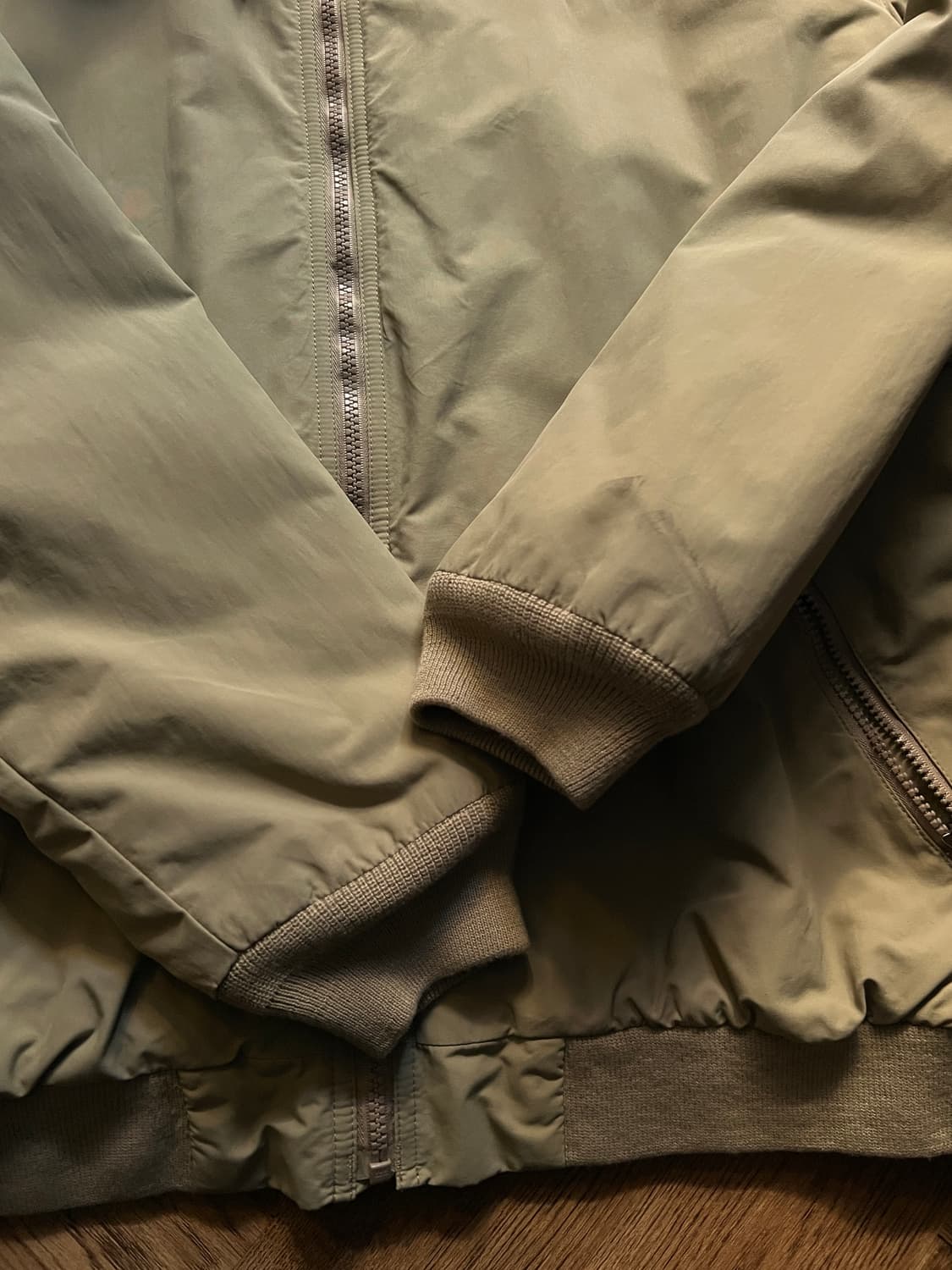 [L]엘엘빈 USA 플리스 라이닝 베이지 웜업 자켓 상품이미지5