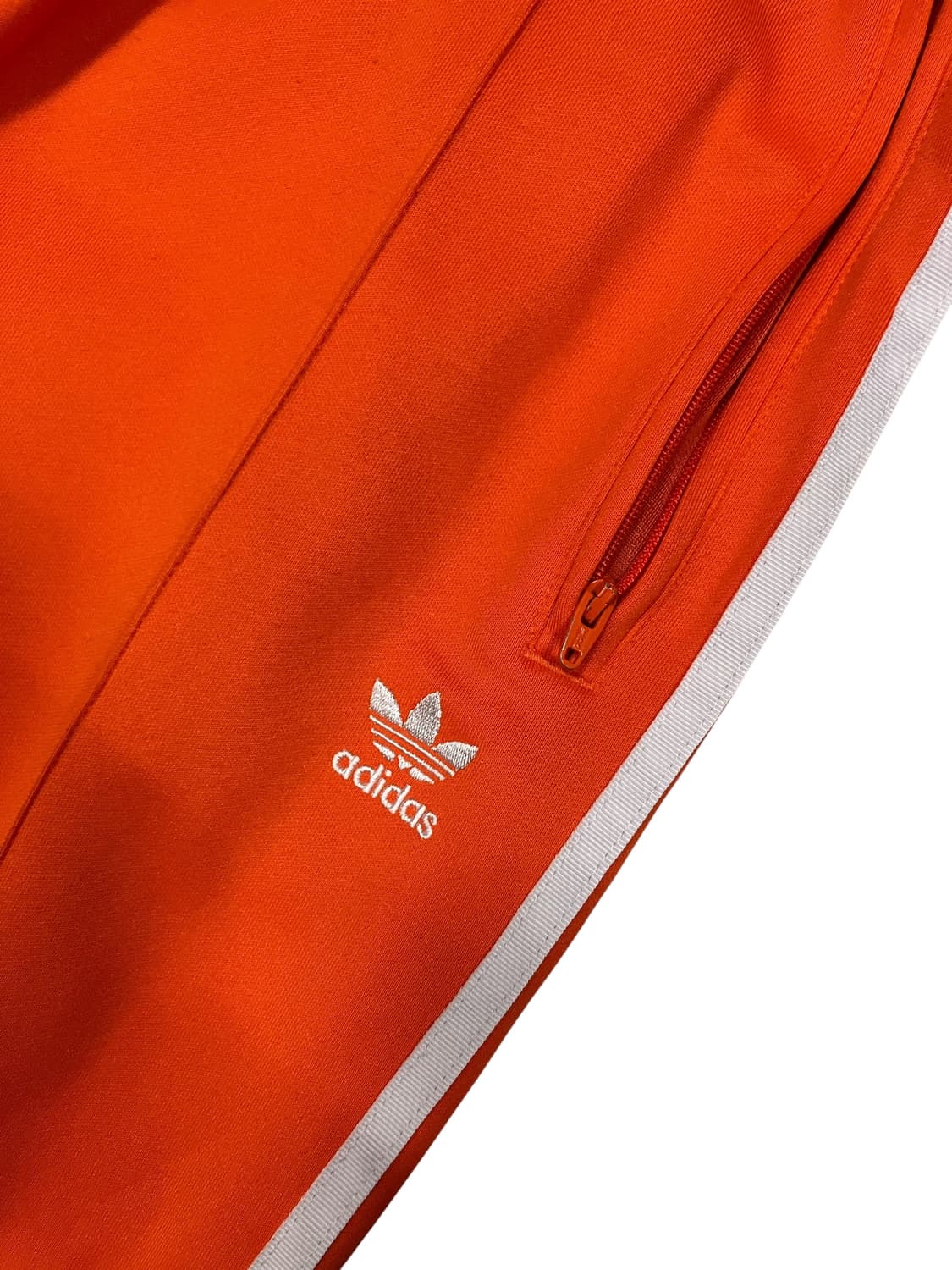 아디다스 오렌지 삼선 트레이닝 팬츠 L 상품이미지5