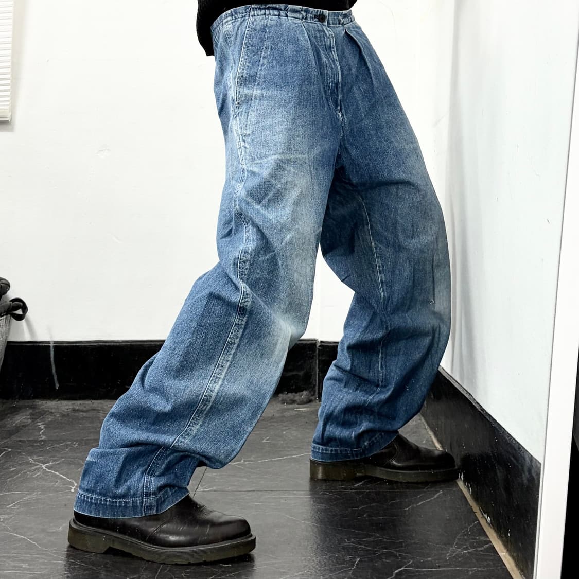요지 야마모토 와이즈 와이드 데님 팬츠 상품이미지1