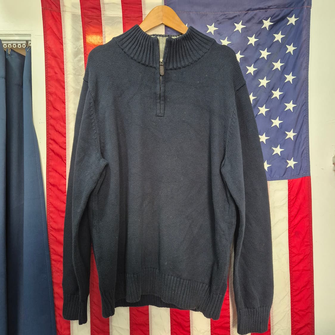 1990-00s LLBEAN 엘엘빈 코튼 반집업 신칠라 상품이미지1