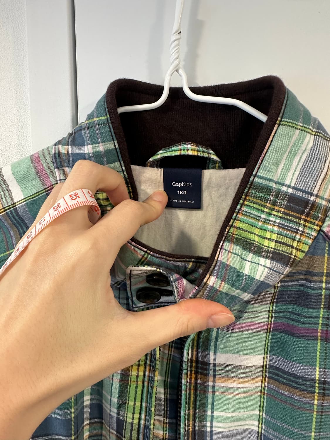 GapKids 체크 자켓 160 상품이미지2