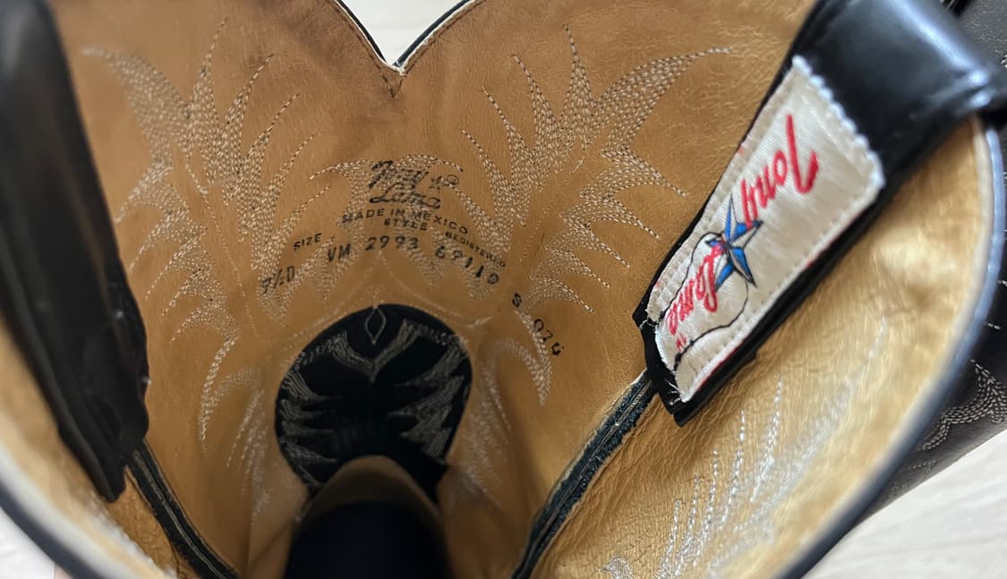 올드 토니 라마 웨스턴 부츠 9.5D(275mm) 상품이미지6