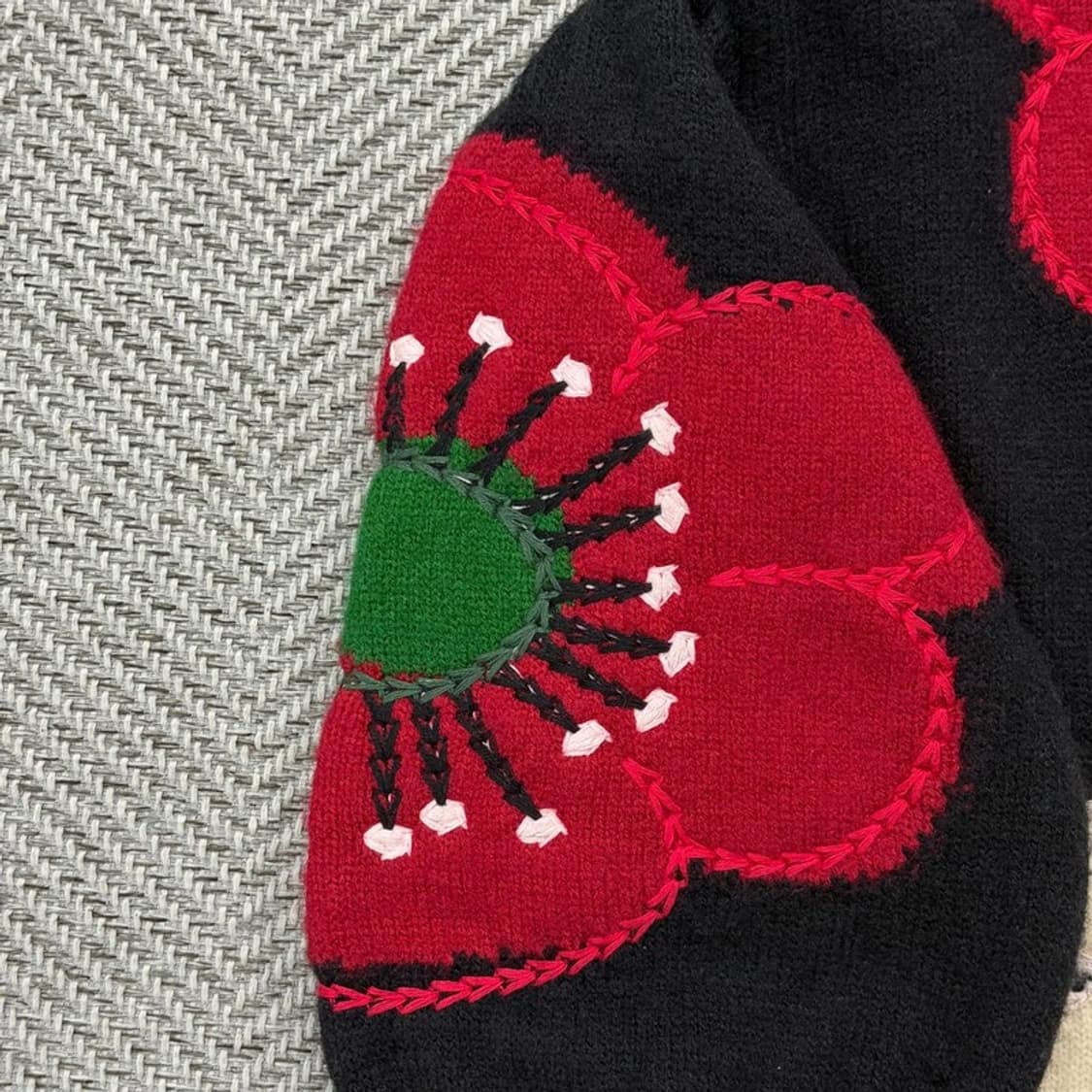 플라워 니트 가디건 v2361 상품이미지3