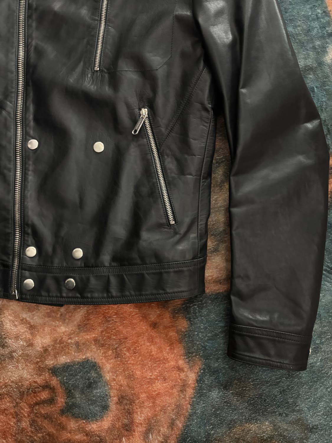 TTF✳️2014 빅터앤롤프 카프스킨 라이더 자켓 상품이미지7