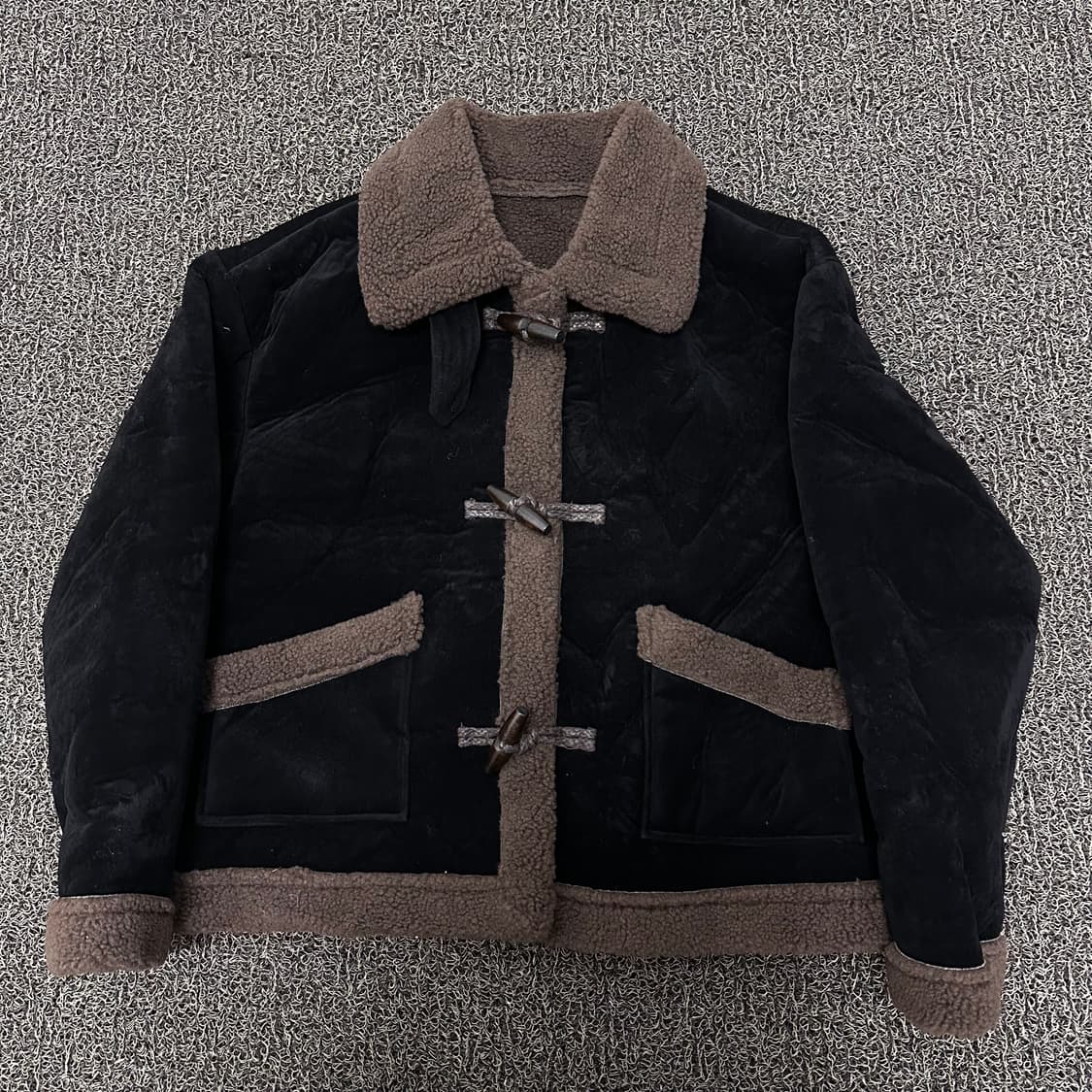 라퍼지 포 우먼 여성 무스탕 점퍼 블랙 S 상품이미지2