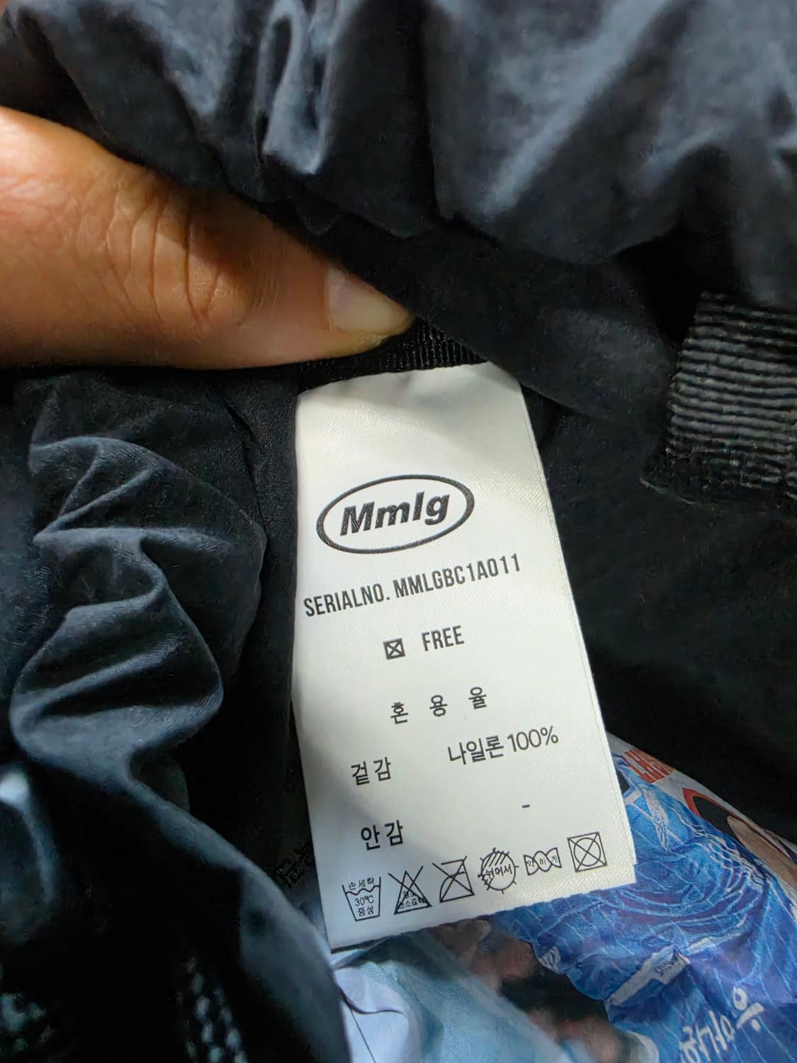 MMLG 블랙 드로우스트링 백팩 상품이미지9