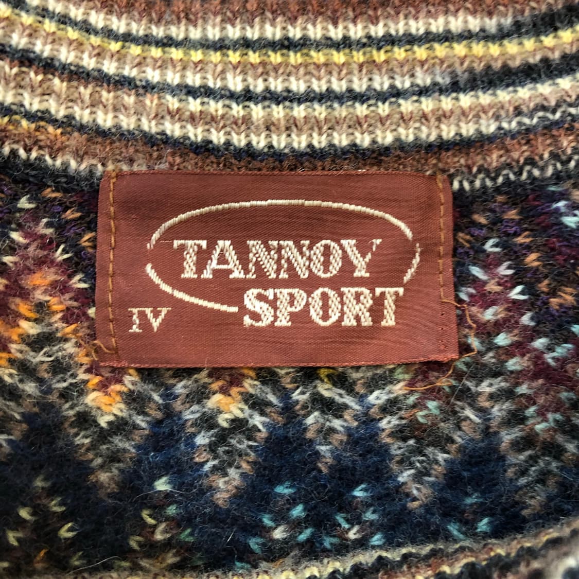 TANNOY SPORT 울 멀티컬러 패턴 니트 상품이미지4