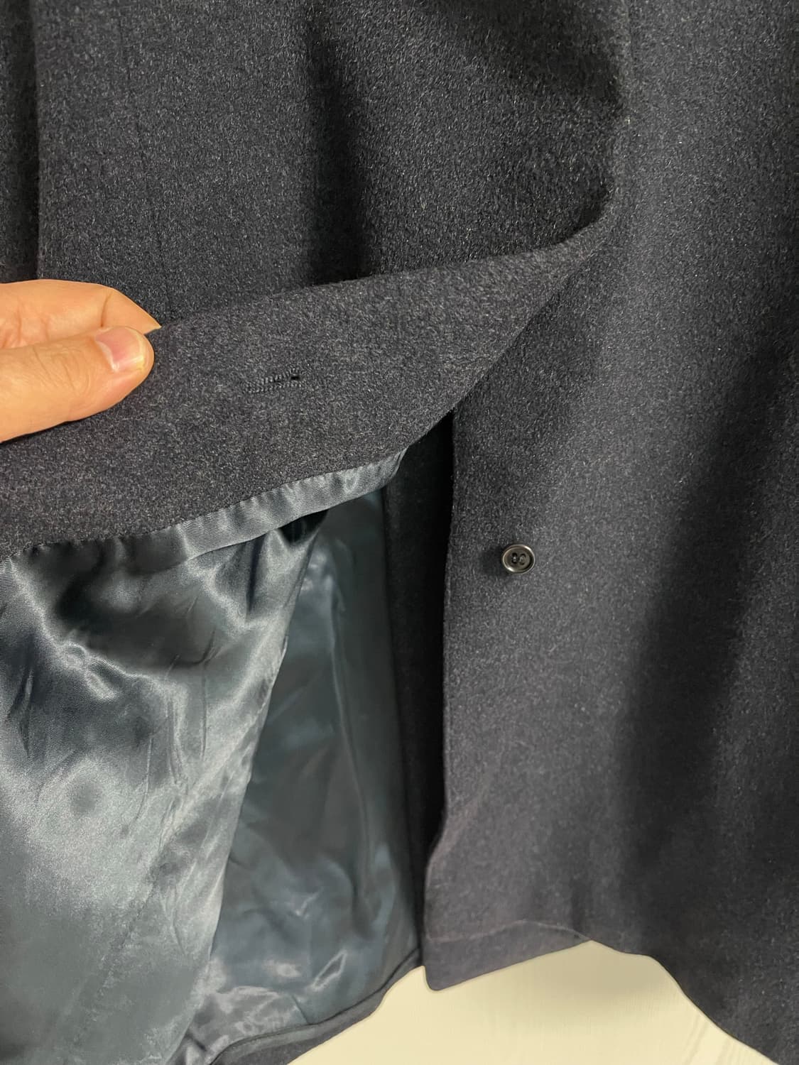 빈티지 발렌티노 꾸뛰르 캐시미어100%더블 롱 코트 48R 상품이미지4