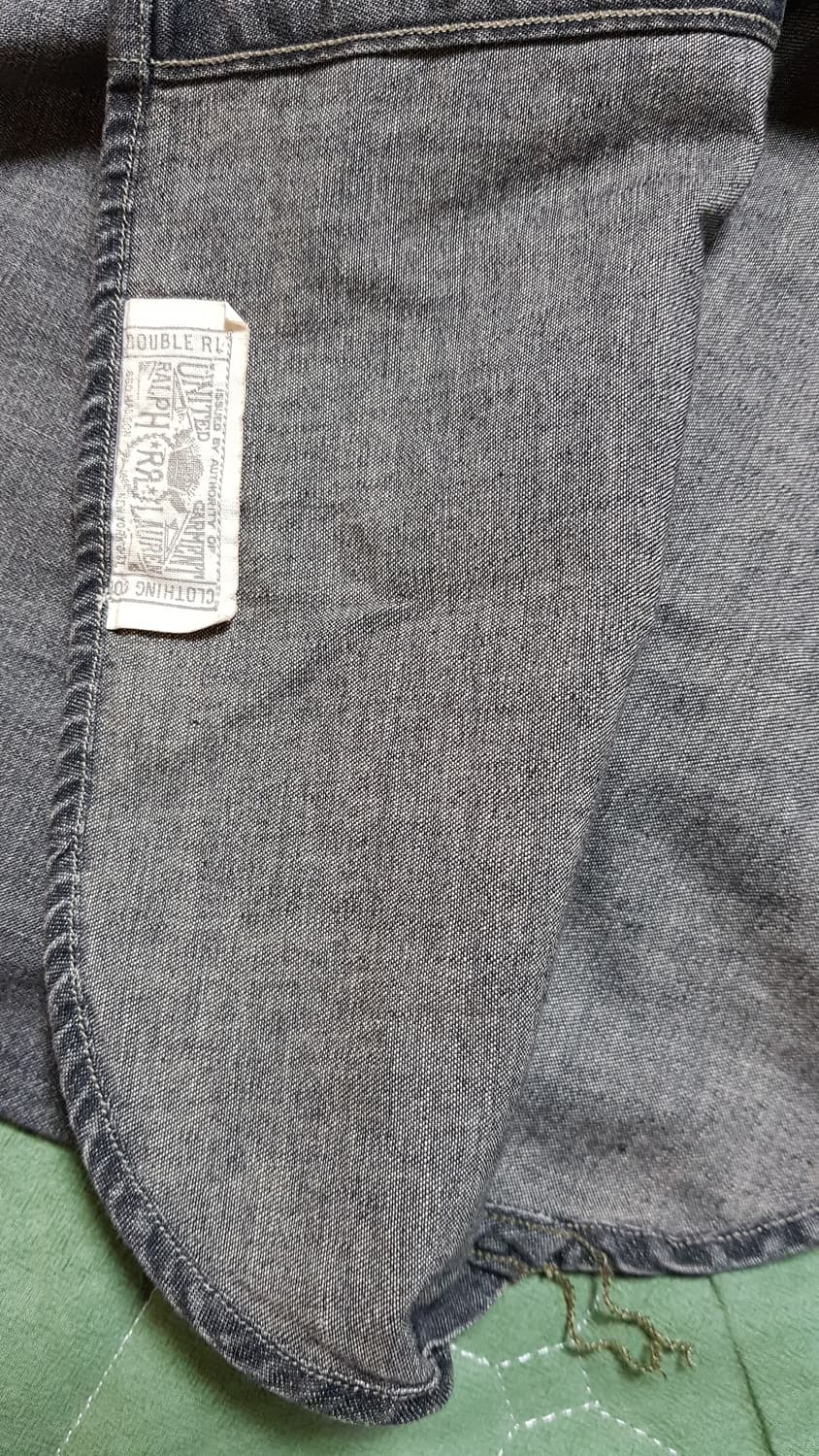 [새상품/M] RRL 데님 워크셔츠 팝니다. 상품이미지4