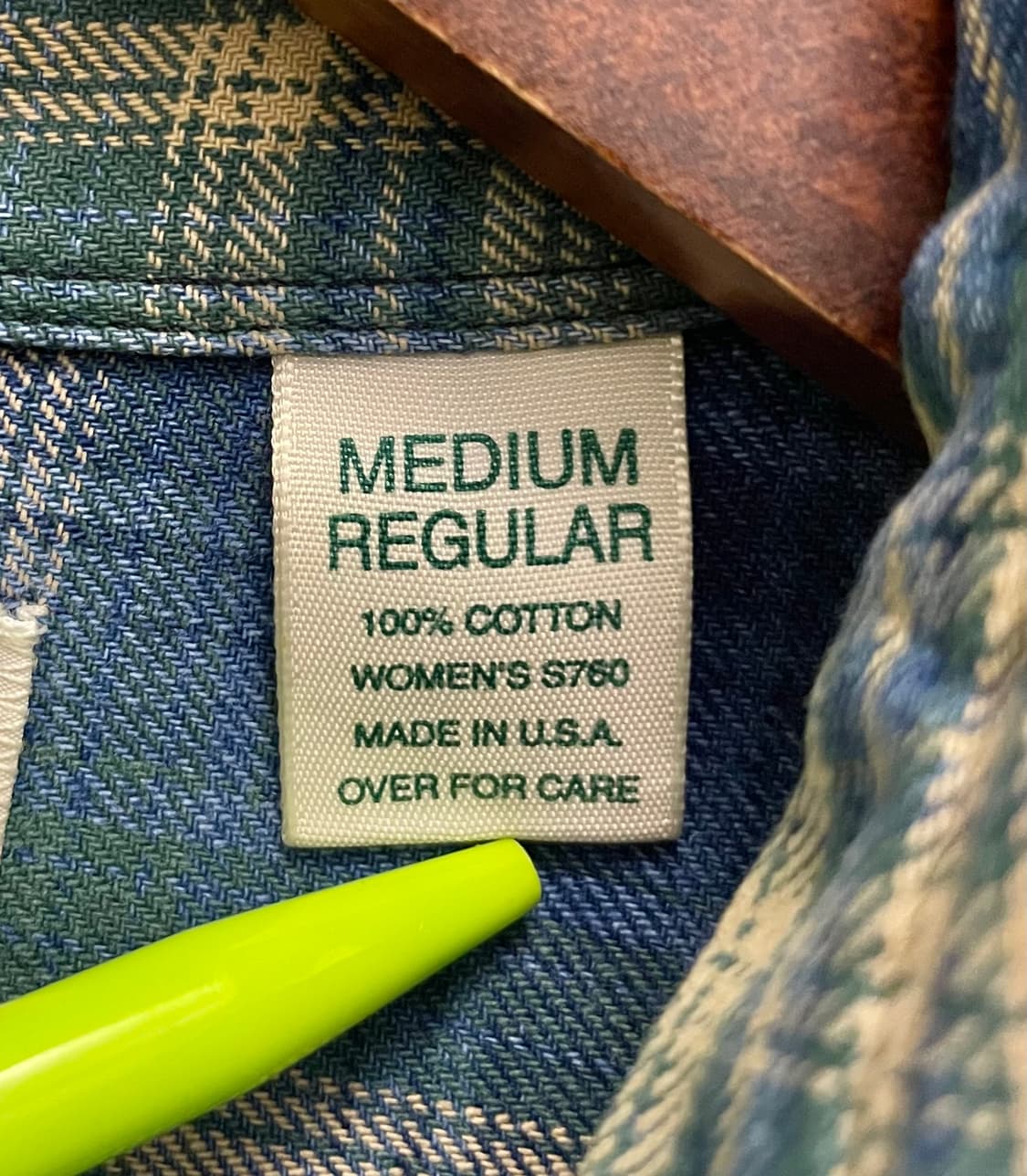 (M/100)90s USA L.L. BEAN 엘엘빈 플란넬 체크 셔츠 상품이미지10