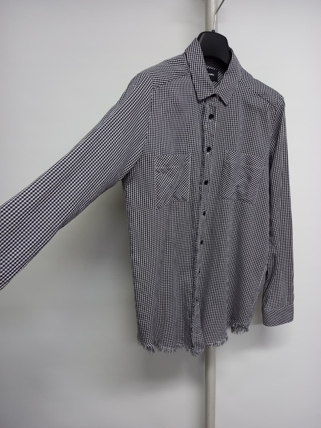 쿠플스 춘하추 체크 긴팔블라우스 44 55 상품이미지3