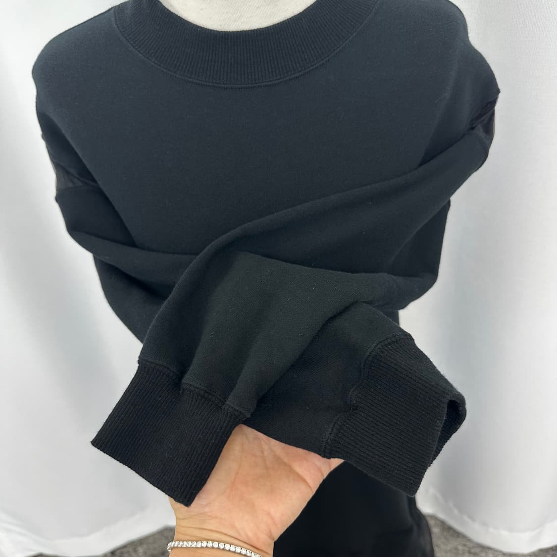   미하라야스히로 면 롱원피스 검정 36 (44-55추천) 상품이미지4