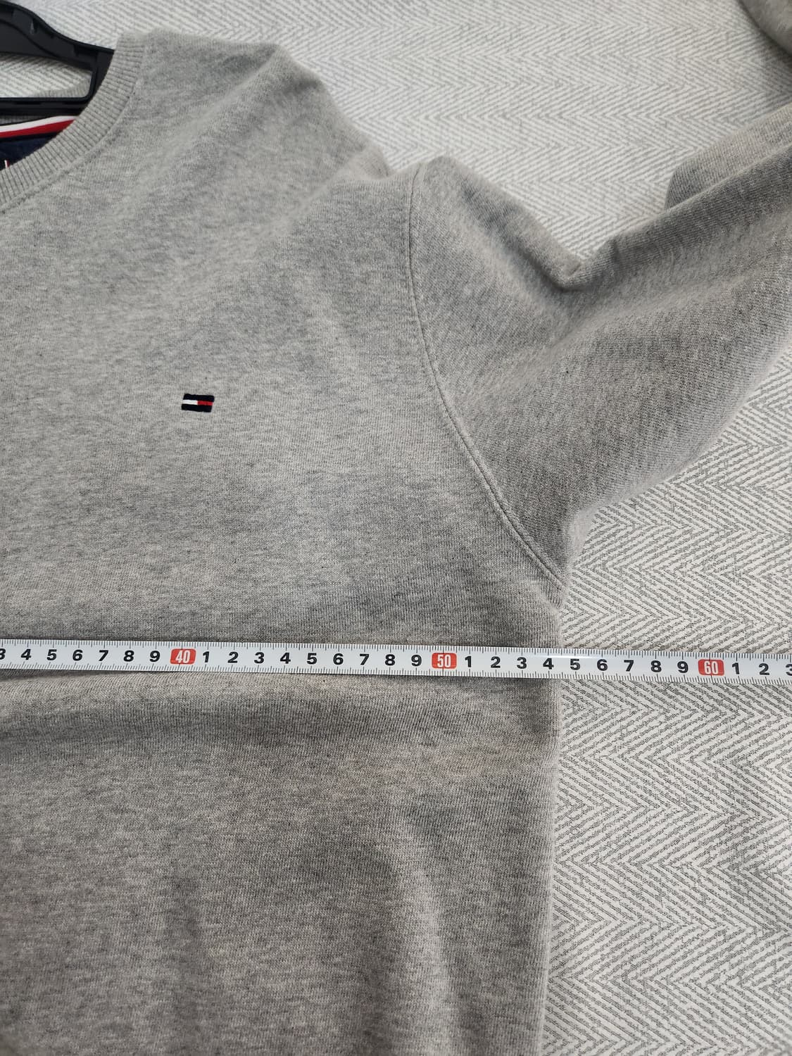 타미힐피거 그레이 맨투맨 티셔츠 남성 100사이즈 상품이미지7
