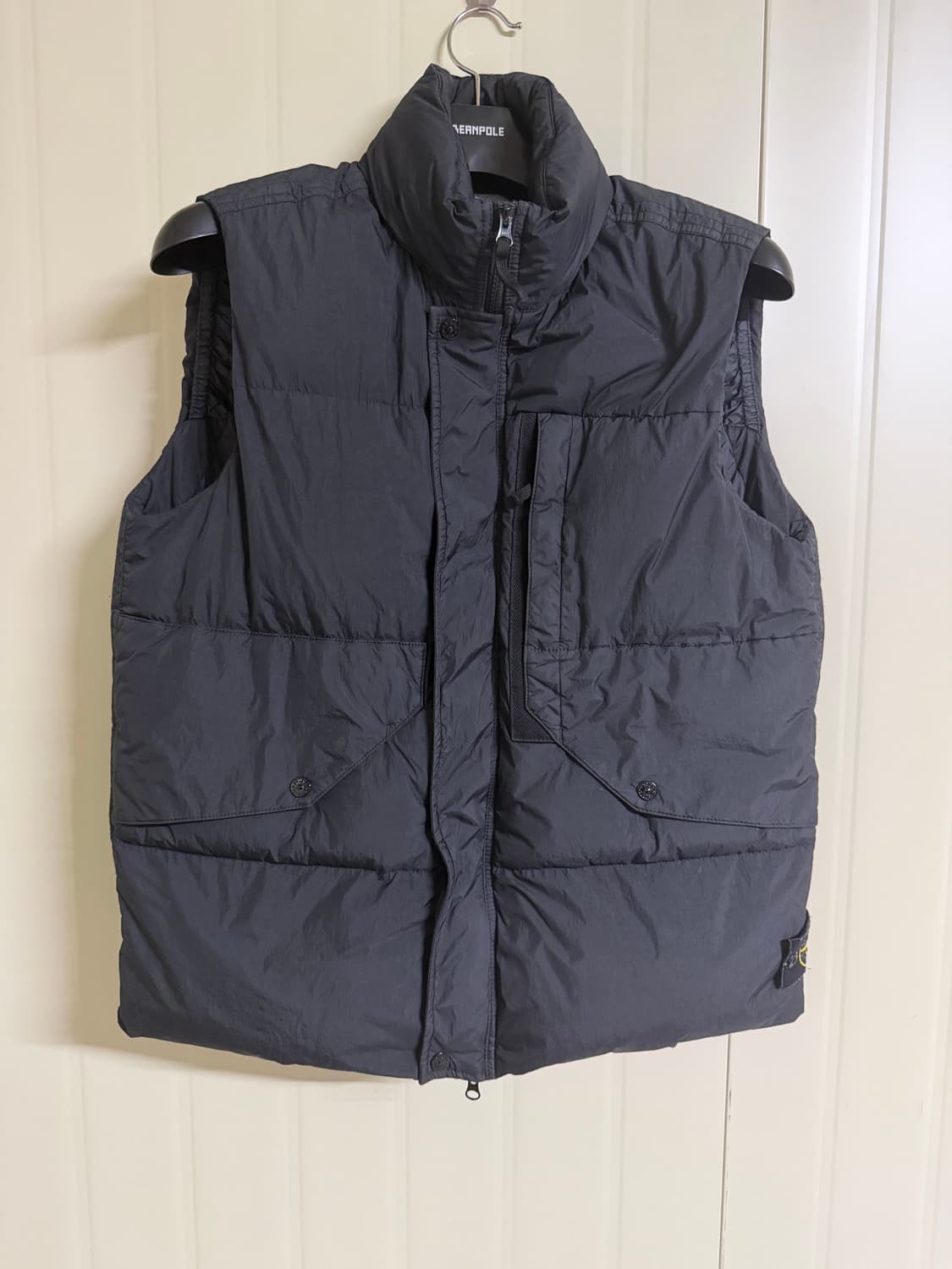 스톤아일랜드 크링클랩스 조끼패딩 블랙 L 상품이미지1