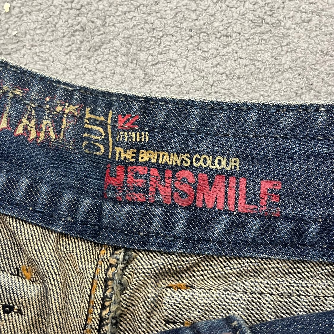28 hensmile 빈티지 데님 카고 7부 팬츠 상품이미지7