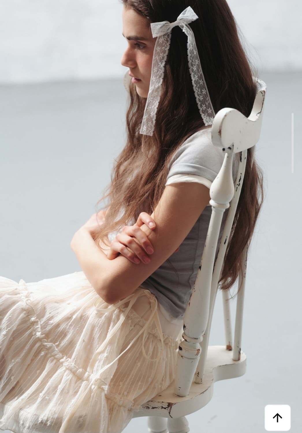 더티스 벨벳 리본 스팽글 스커트 상품이미지3