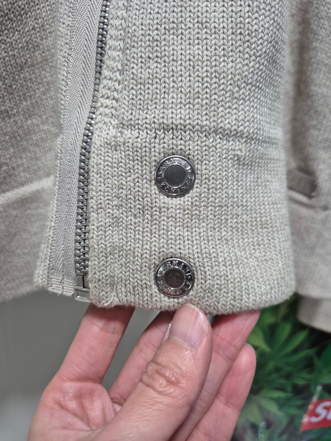 (세일)아르마니 익스체인지 니트 가디건 베이지 상품이미지4