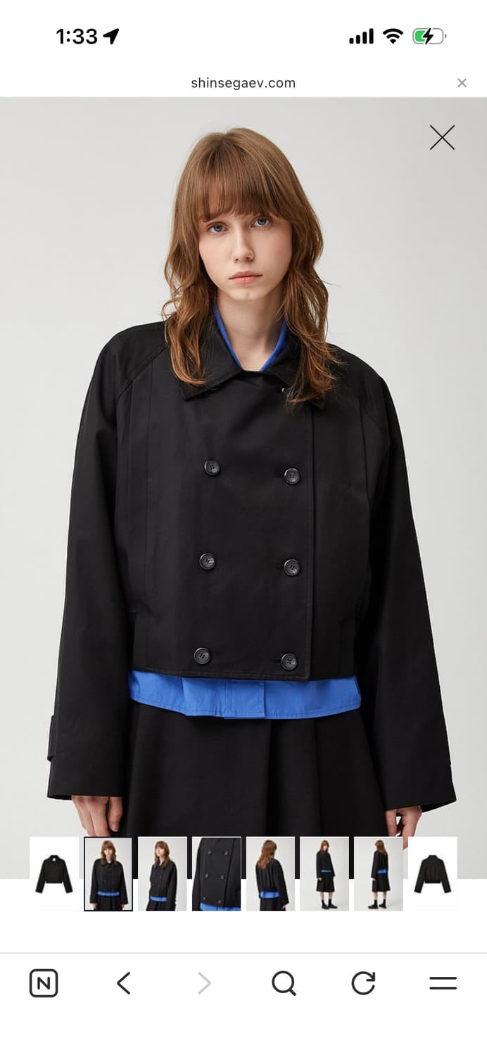  스튜디오톰보이 숏 트렌치 자켓 상품이미지2