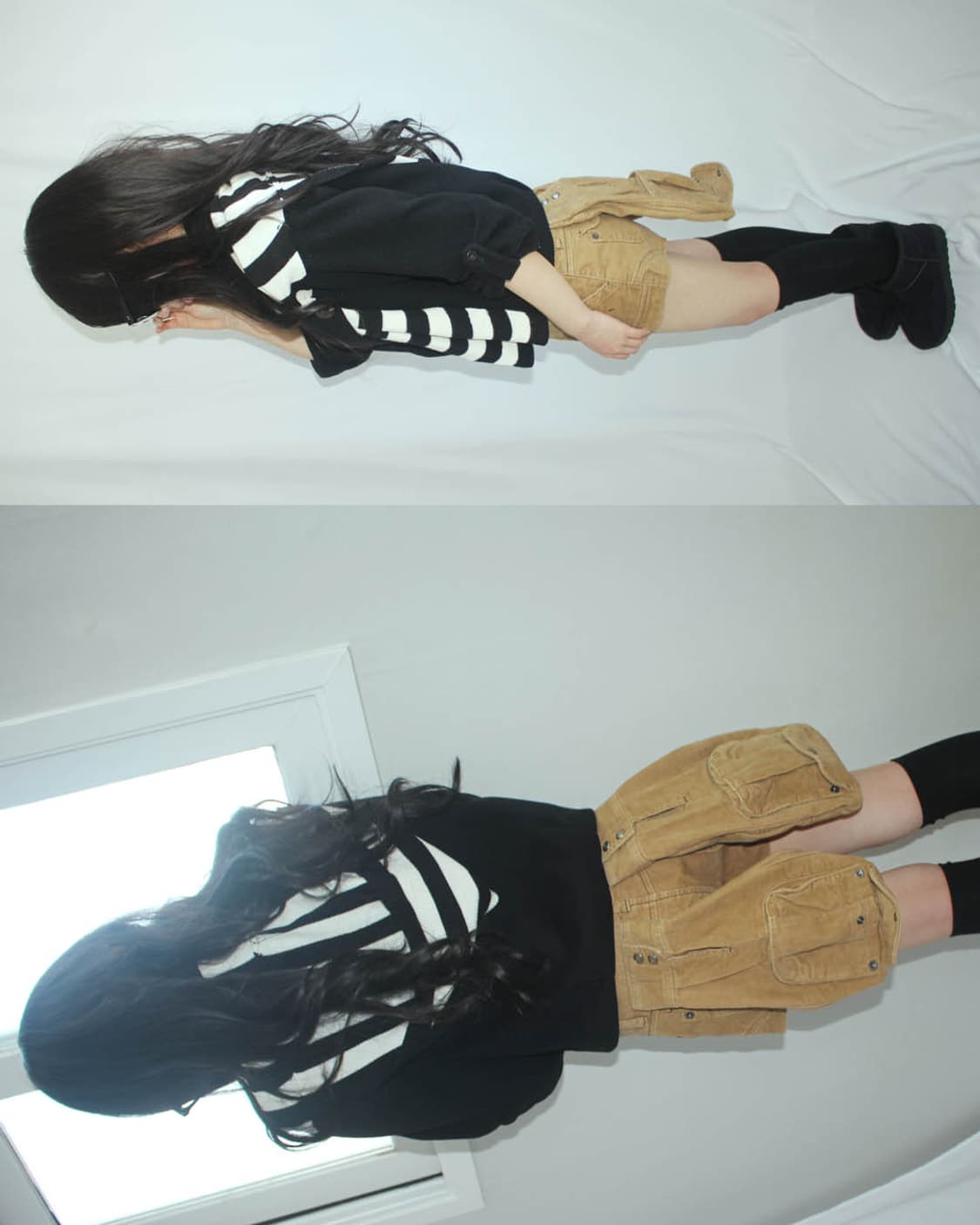 Cargo micro B-ear ochre shorts 상품이미지9