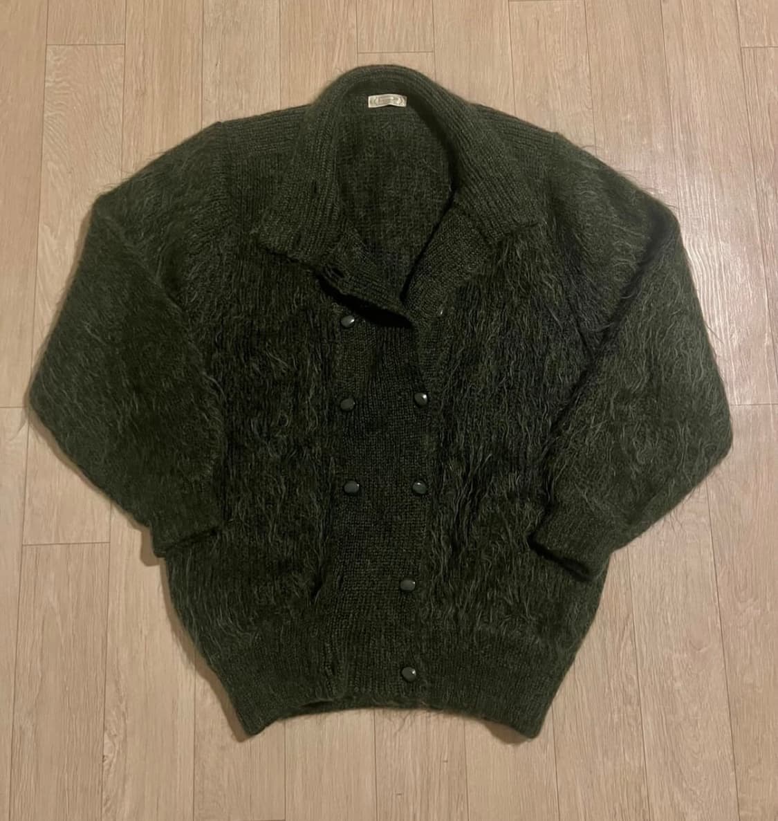 Pla-poupee 더블 버튼 다운 퍼 자켓 상품이미지3