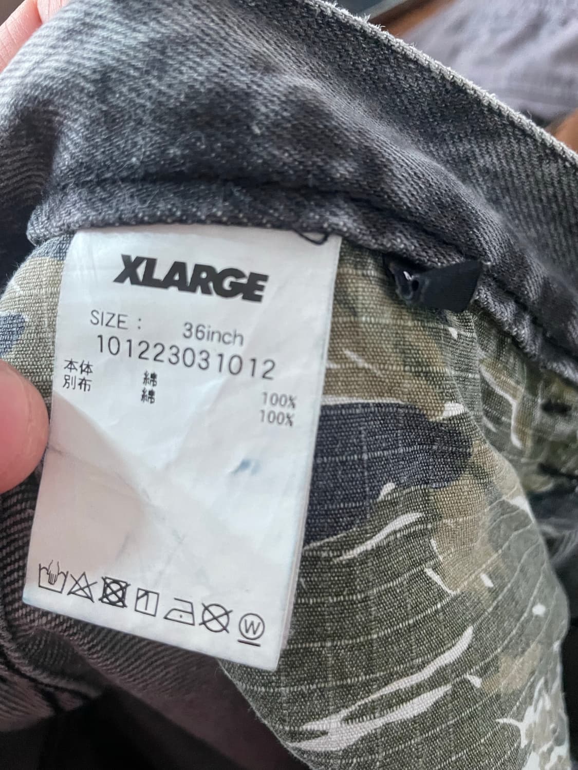 XLARGE 엑스라지 블랙 데님팬츠 36 상품이미지8