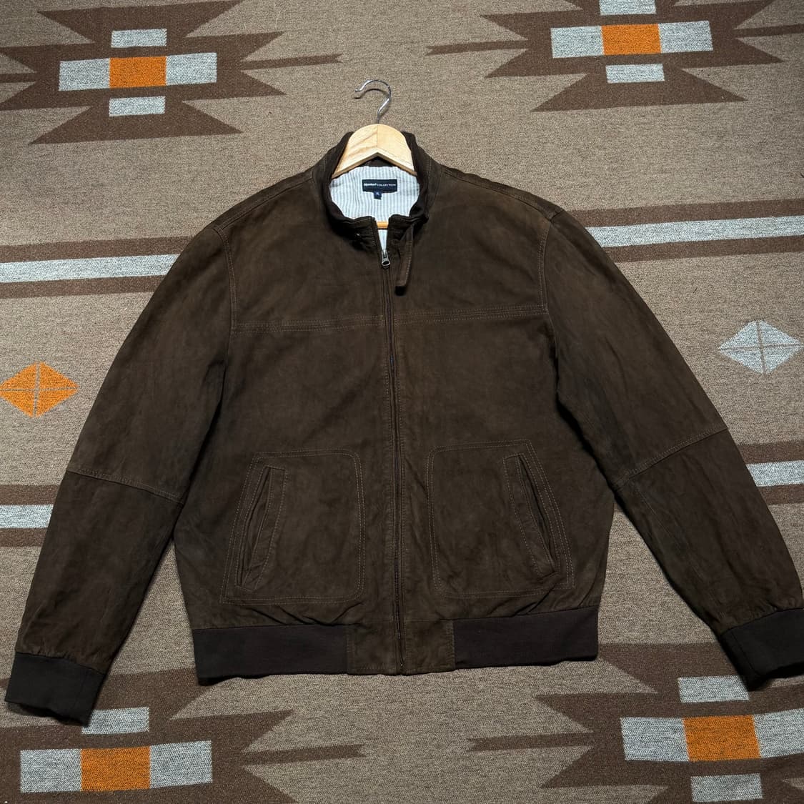 네덜란드 비옌코르프 고트레더 스웨이드 봄버 자켓 XL 염소가죽 상품이미지3