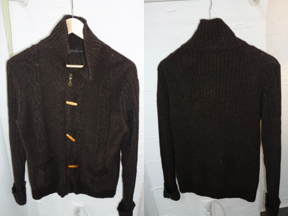 deep brown toggle cardigan 상품이미지6
