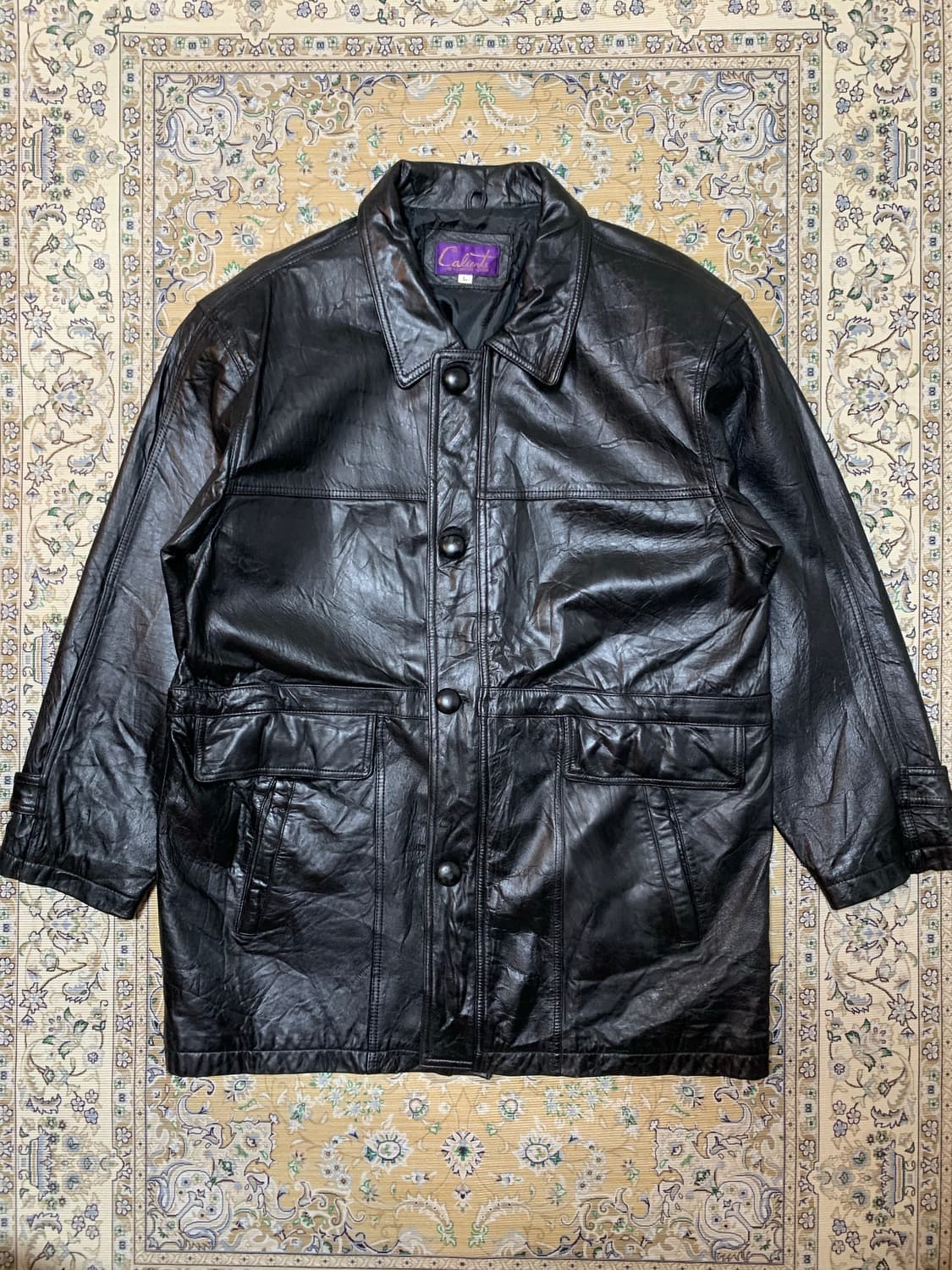 90s 램스킨 양가죽 카코트 상품이미지1