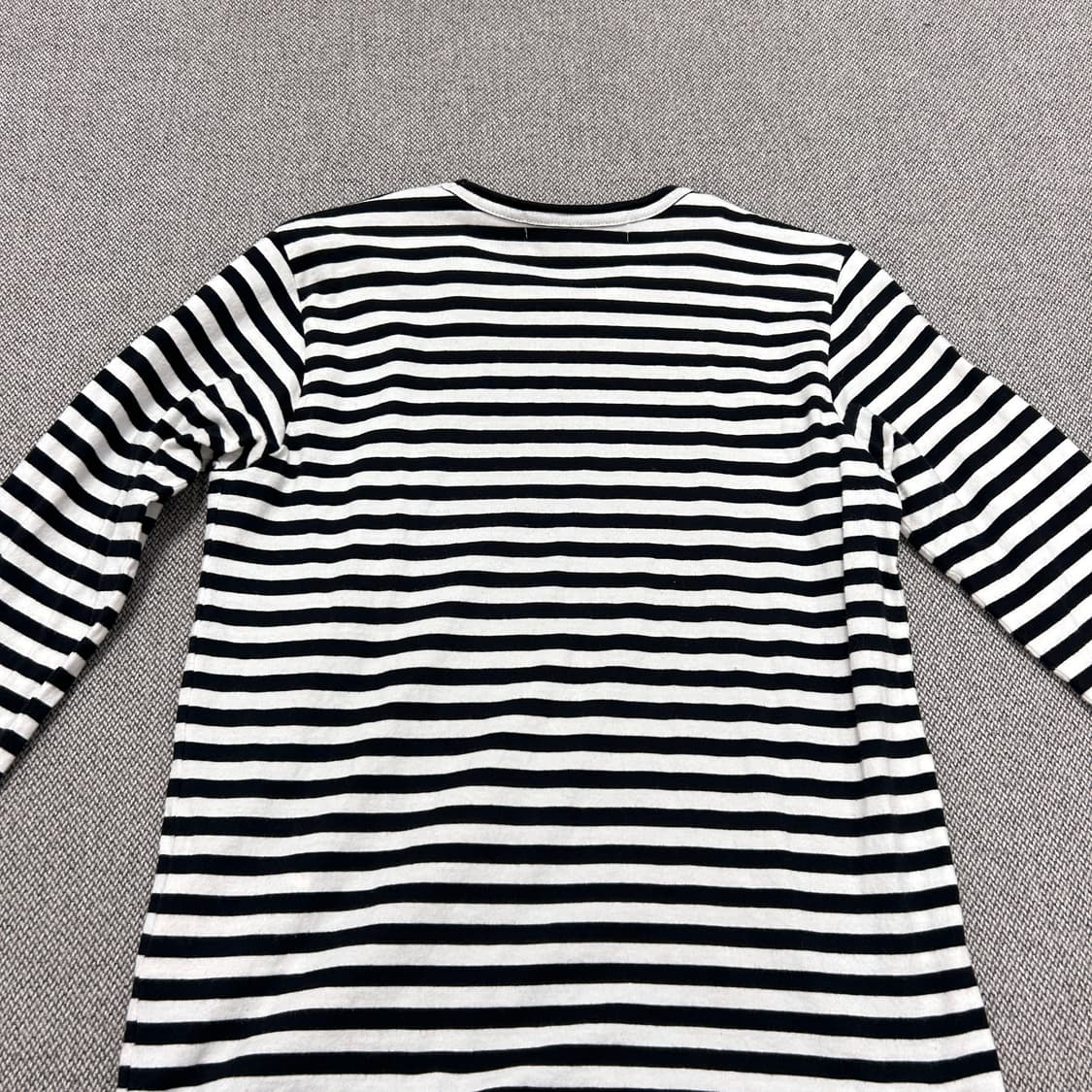 꼼데가르송 우먼스 스트라이프 보더티(M) 상품이미지6