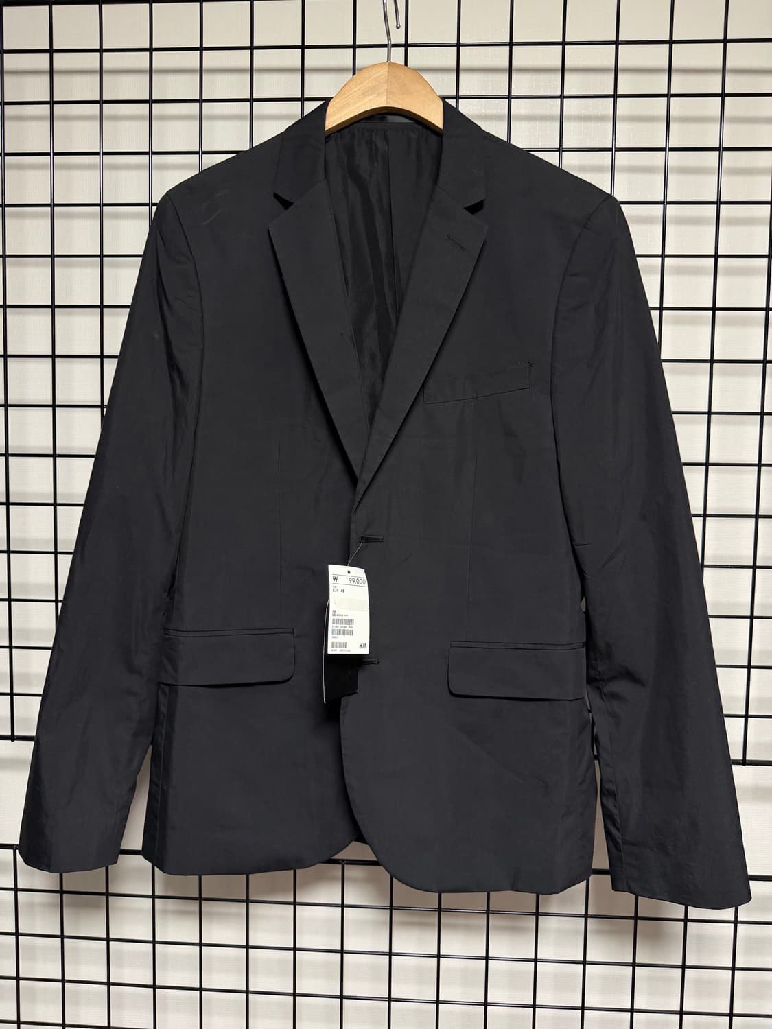 H&M 남성 슬림핏 블랙 자켓 48 상품이미지1