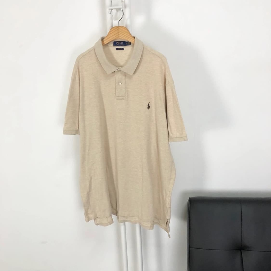 폴로 정품 pk티 오버핏 오트밀 상품이미지3