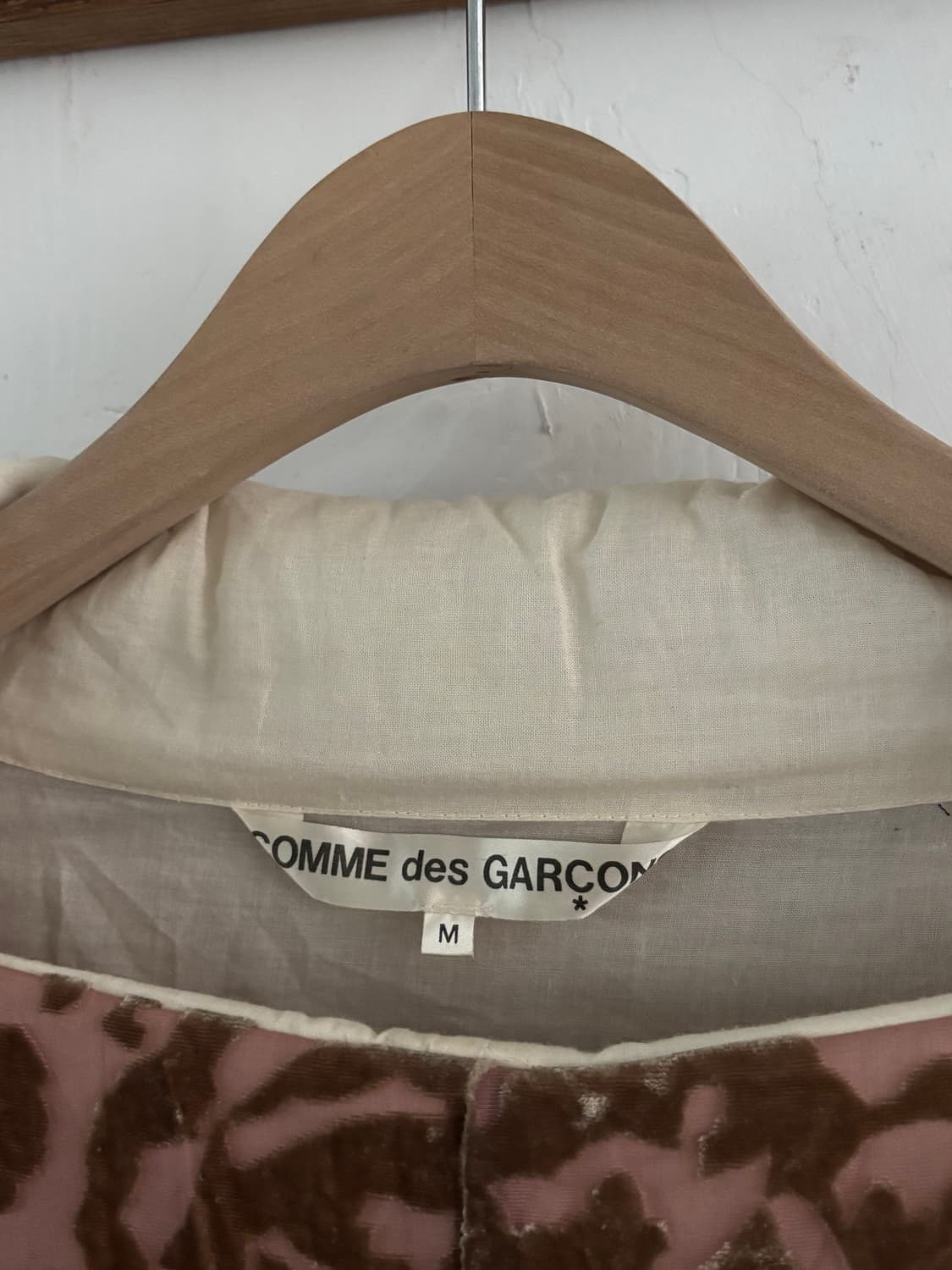 Comme des Garcons 꼼데가르송 1996’s 로즈 프린트 벨벳 상품이미지6