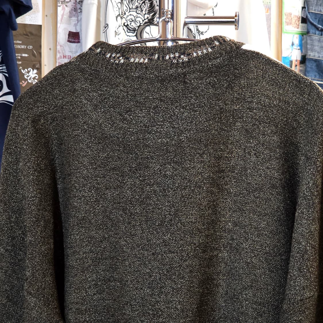 MADE IN USA 브라운 케이블 니트 상품이미지6