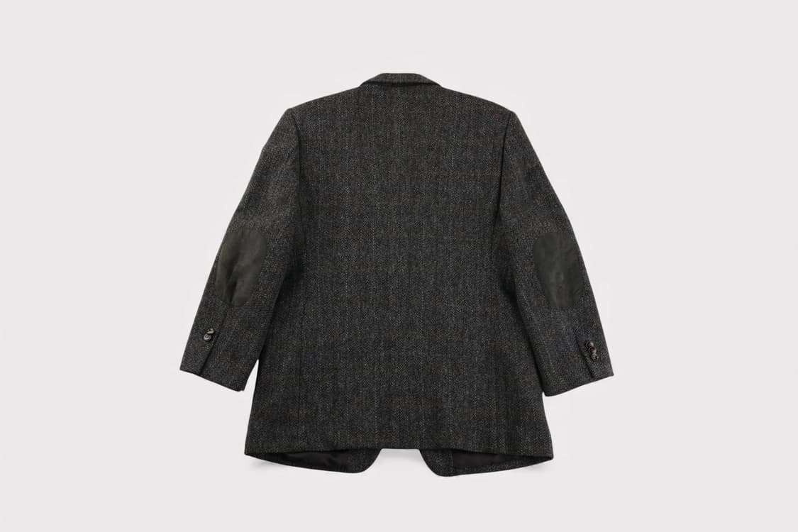 [L] 빈티지 해리스트위드 엘보우 패치 울자켓 상품이미지10