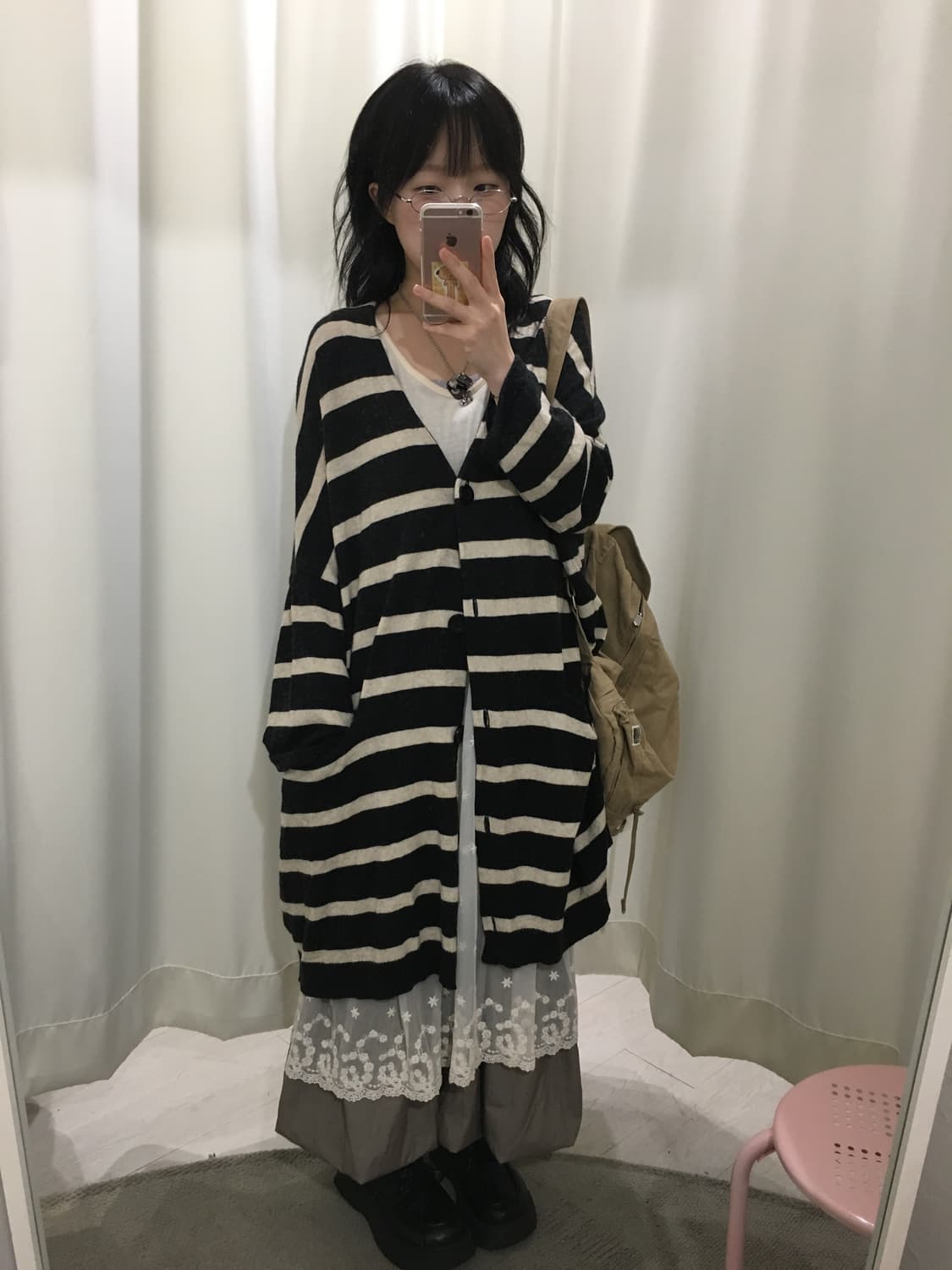 Stripe long cardigan 상품이미지2