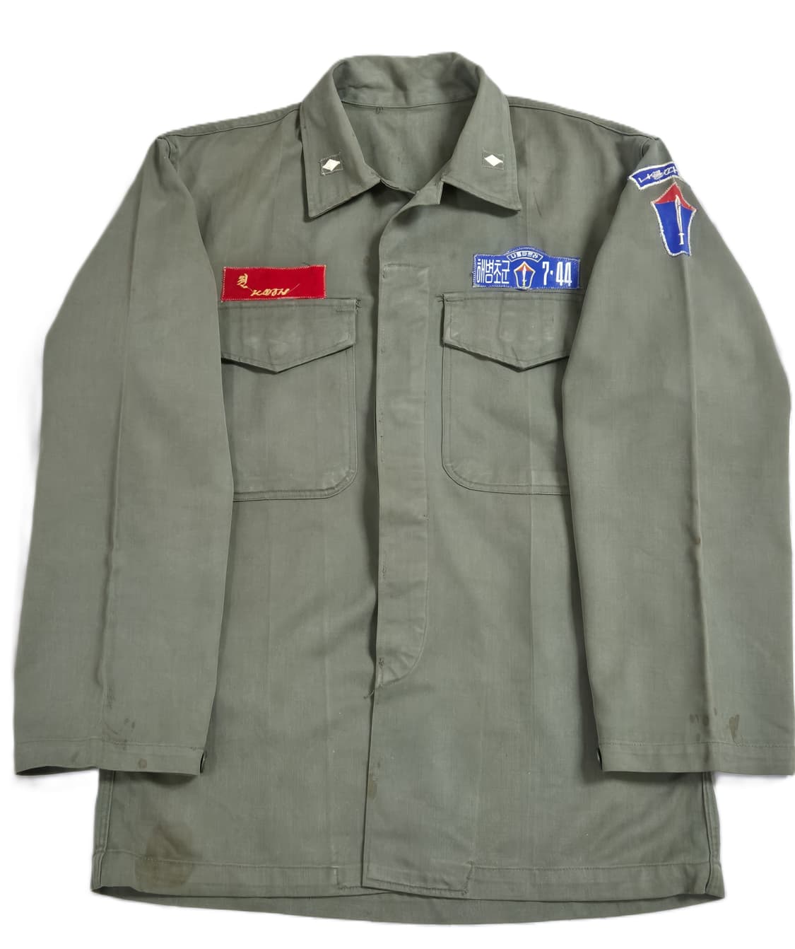 해병대 구형 육군보병학교 70년대 초군반 소위 민무늬 전투복 (M) 상품이미지7