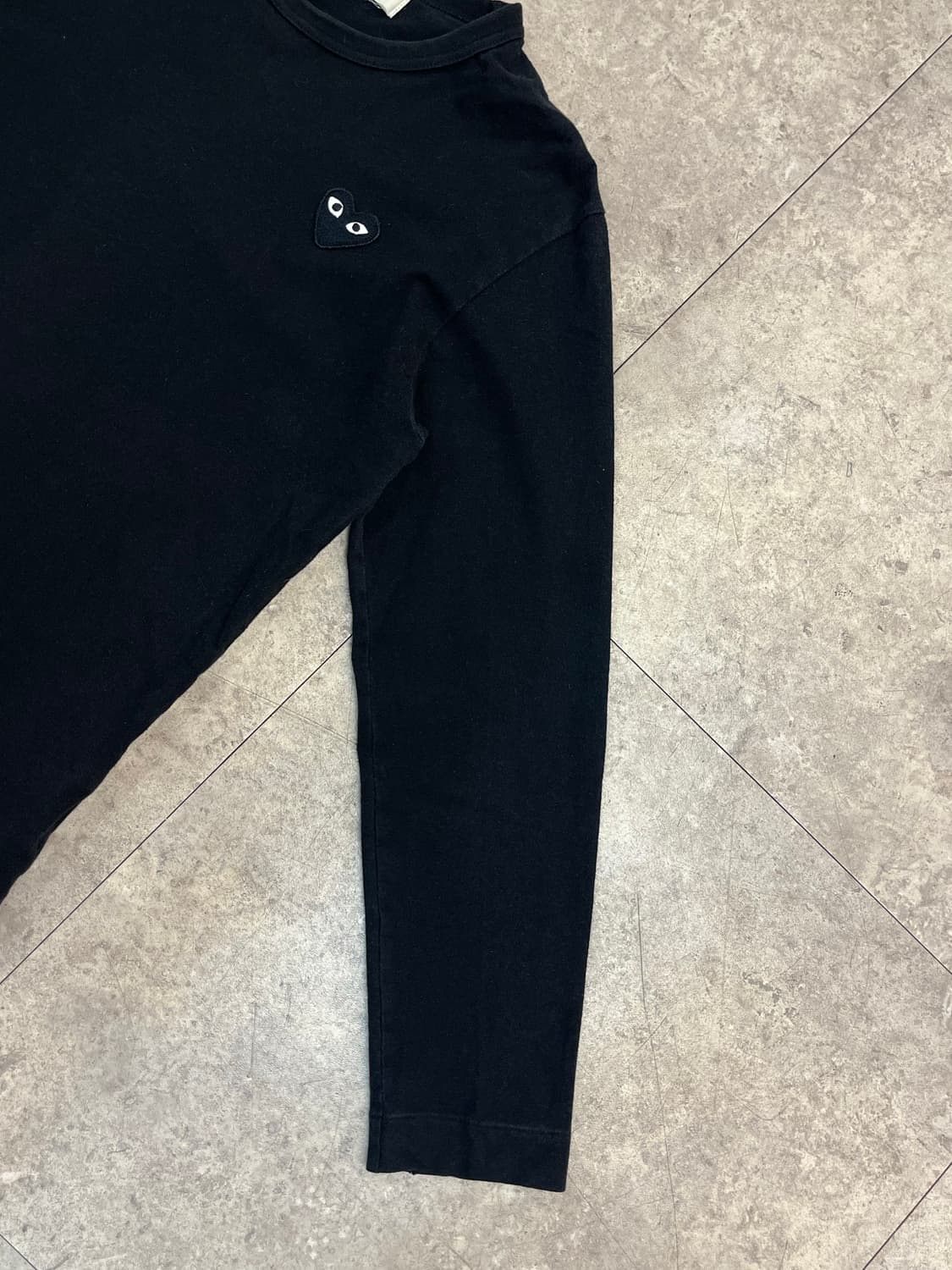 꼼데가르송 긴팔티 블랙 S #csz2840 상품이미지7