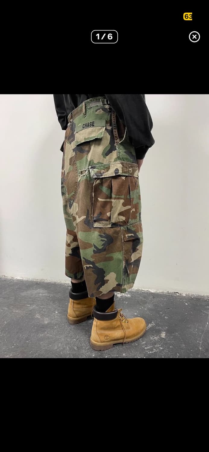 US ARMY 엑스트라 컷오프 카모 쇼츠 빈티지 상품이미지1