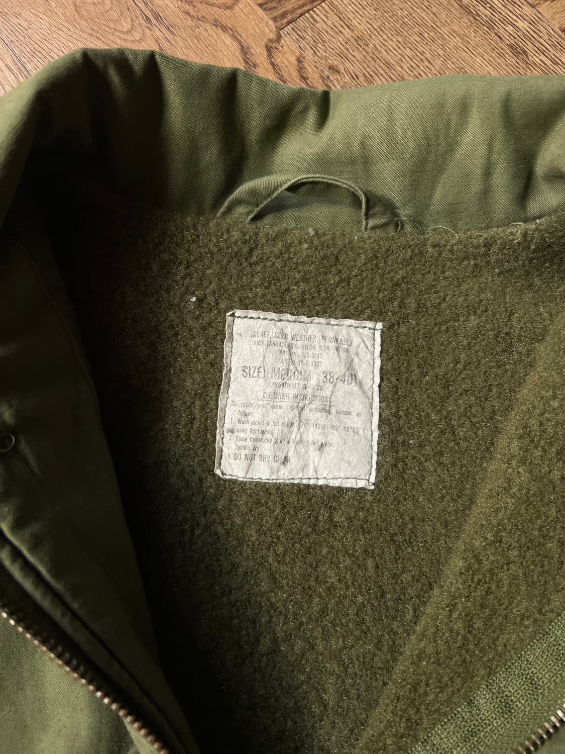 [M]80's 오리지널 U.S NAVY 미 해군 A-2 덱자켓 스탠실 상품이미지2