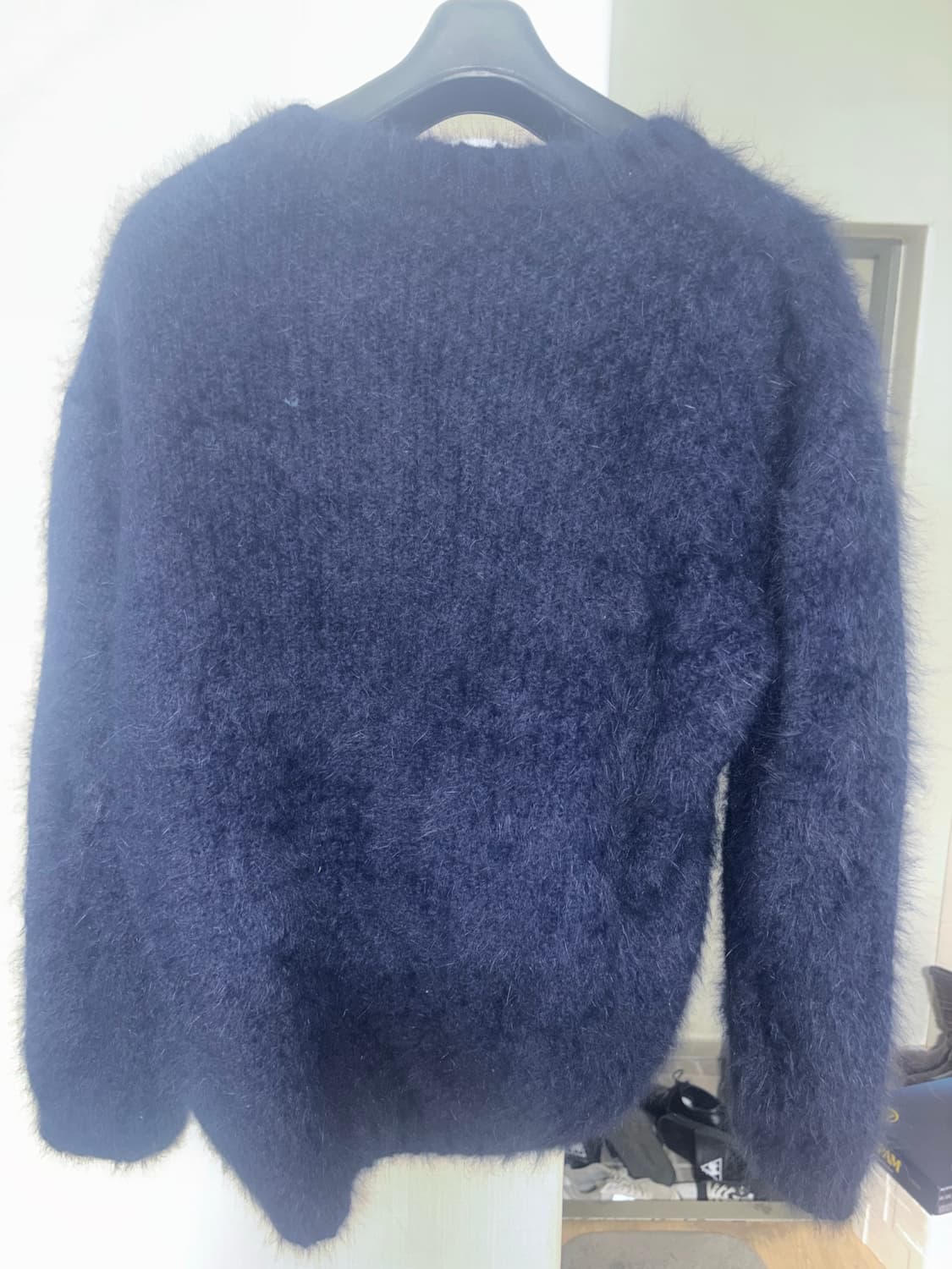 네이비 퍼 니트 상품이미지3