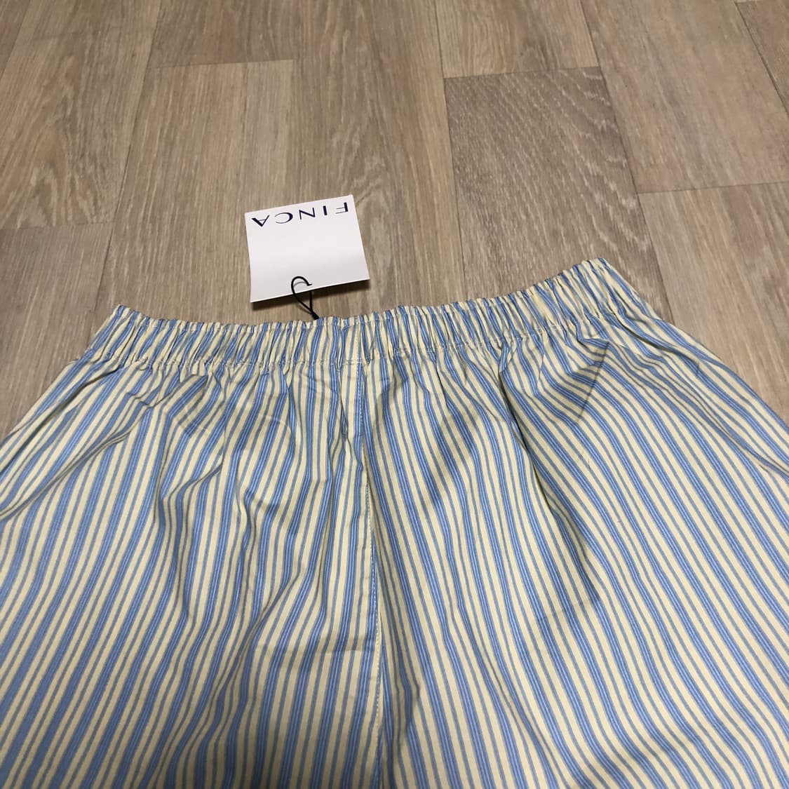 (우먼스 S) 새상품 핀카 FINCA 원 마일 숏쇼츠 코튼 스트라이프 상품이미지9