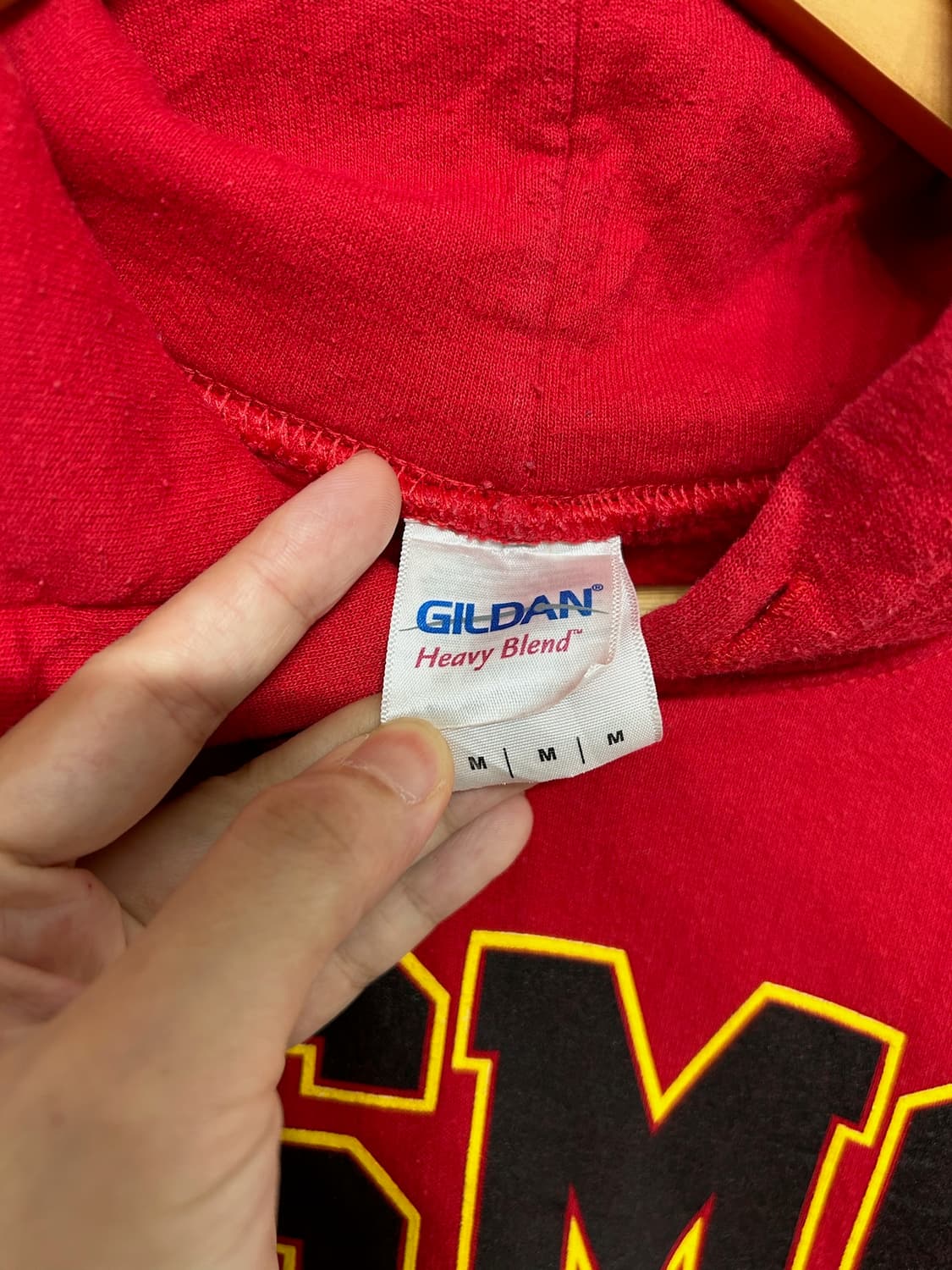 00's  Gildan  USMC hoodie Sweatshirt. 상품이미지4