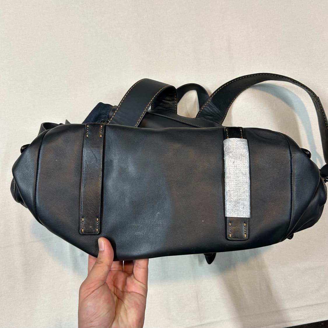 코치 COACH 헤리티지 레더 백팩 블랙 상품이미지9
