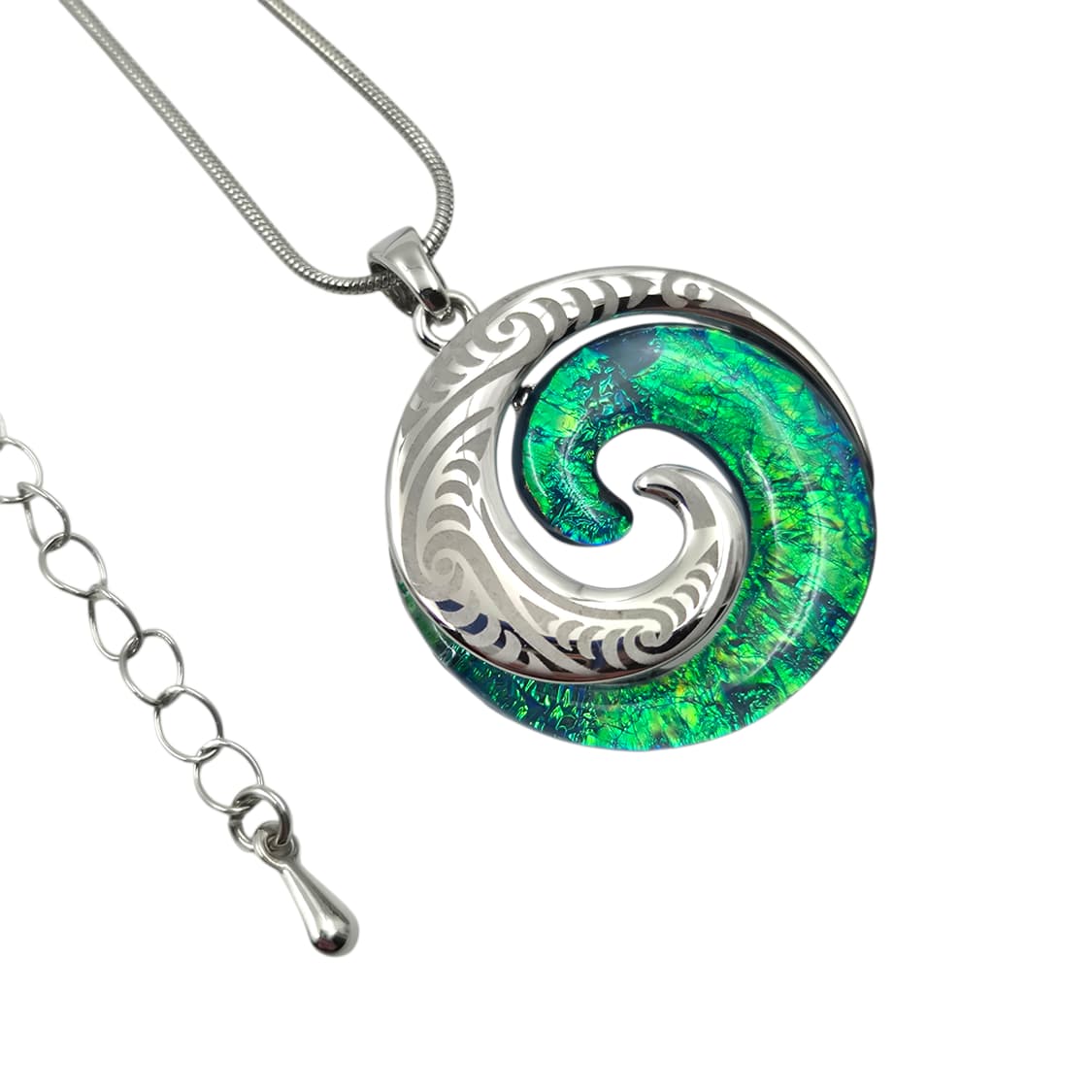 90s 뉴질랜드 파우아 자개 소용돌이 목걸이 상품이미지5